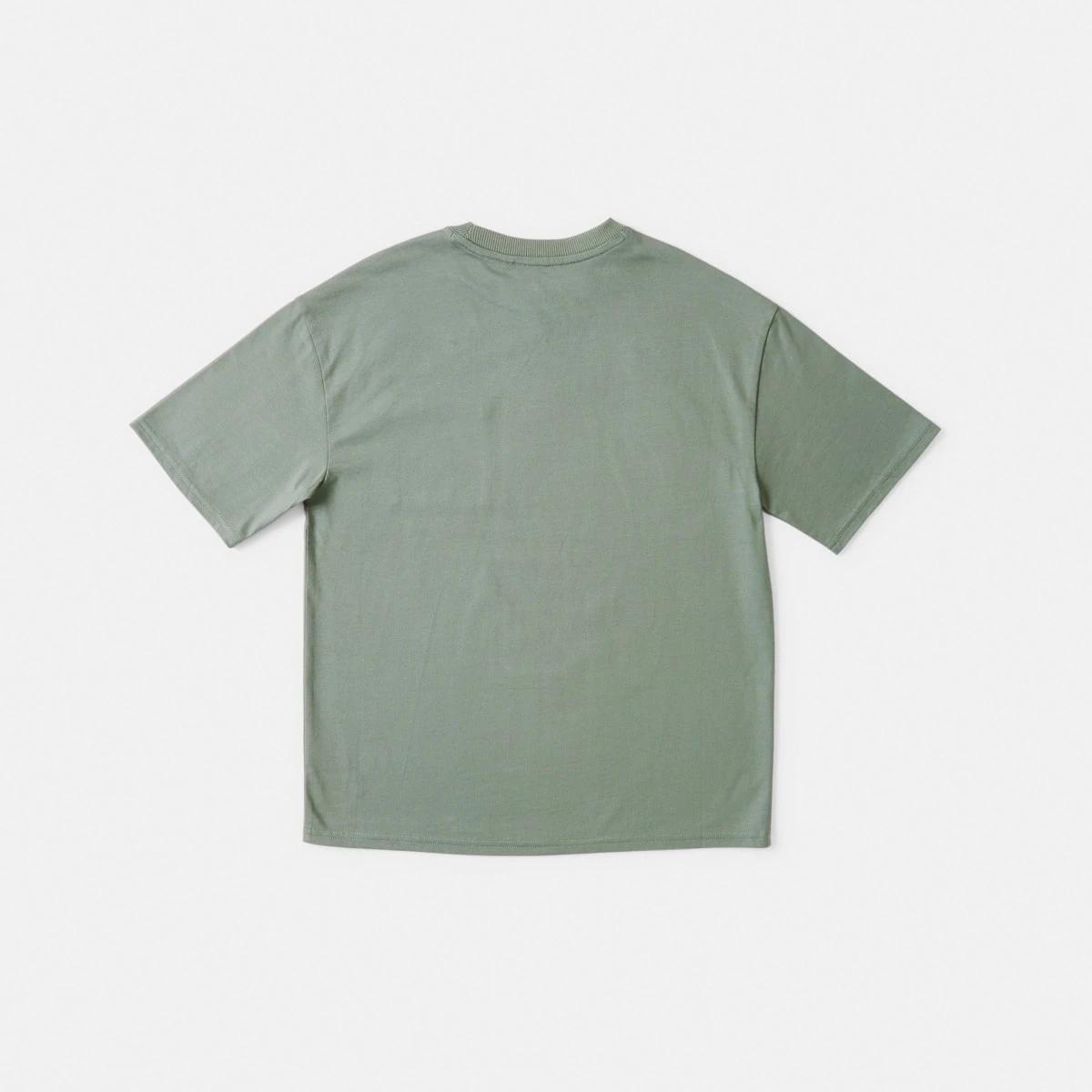 10 Plain Oversized T-shirt Grn Laurel, 10 of 10