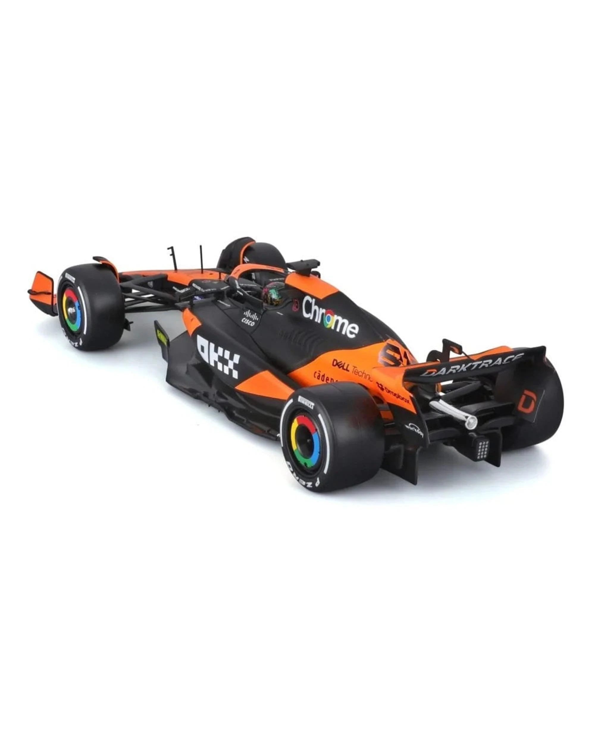 4 Bburago F1 2024 McLaren MCL38 #81 Piastri with Helmet 1:24 Diecast Model Kit, 4 of 9