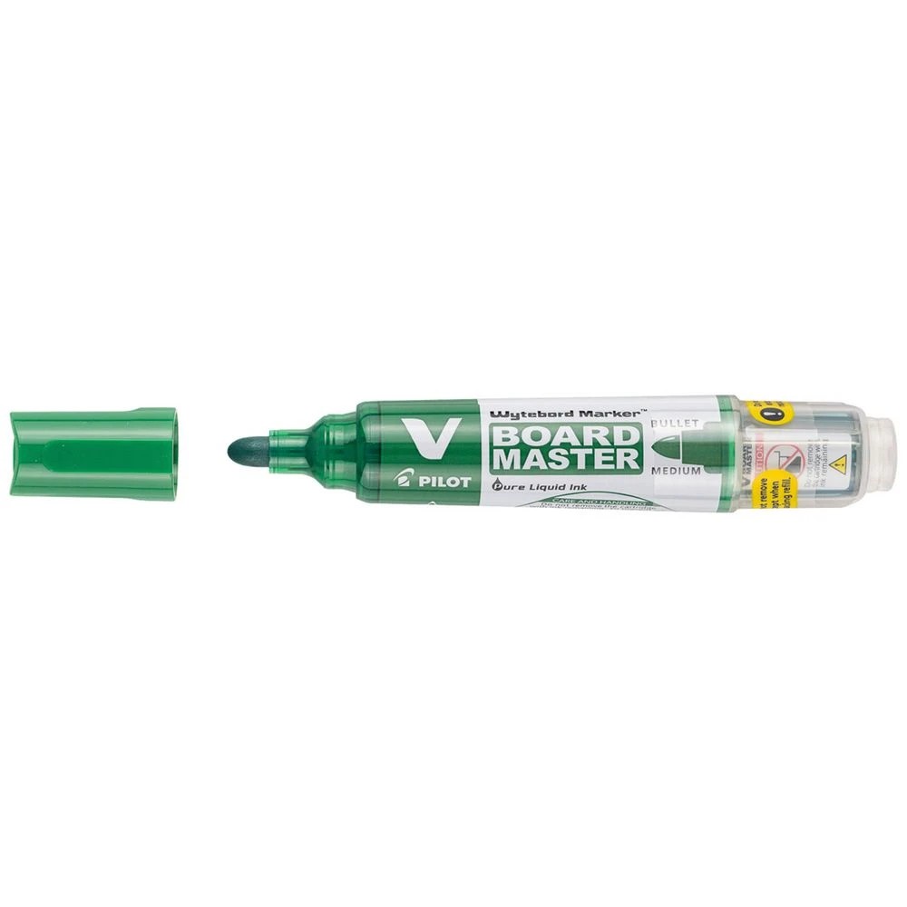 3 PILOT VBoard Master Whiteboard Marker Bullet Green, 3 of 6