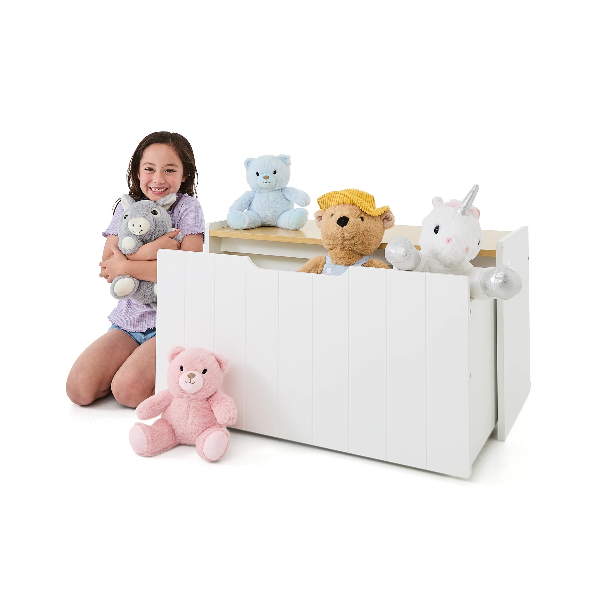 1 Wooden Toy Bench Chest, 1 of 10