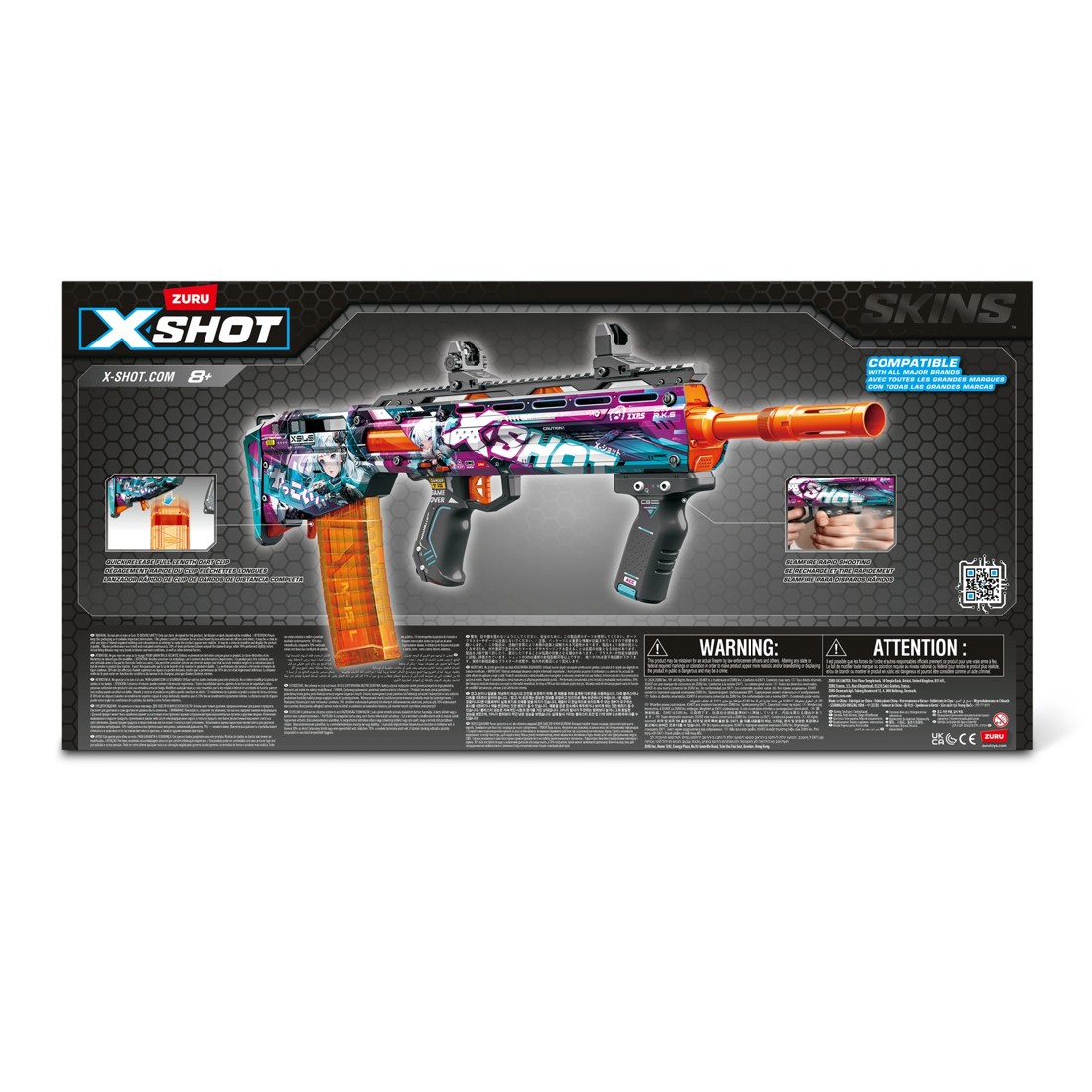 8 Zuru XSHOT Skins Pro Series 1 Anime Long Shot Blaster, 8 of 8