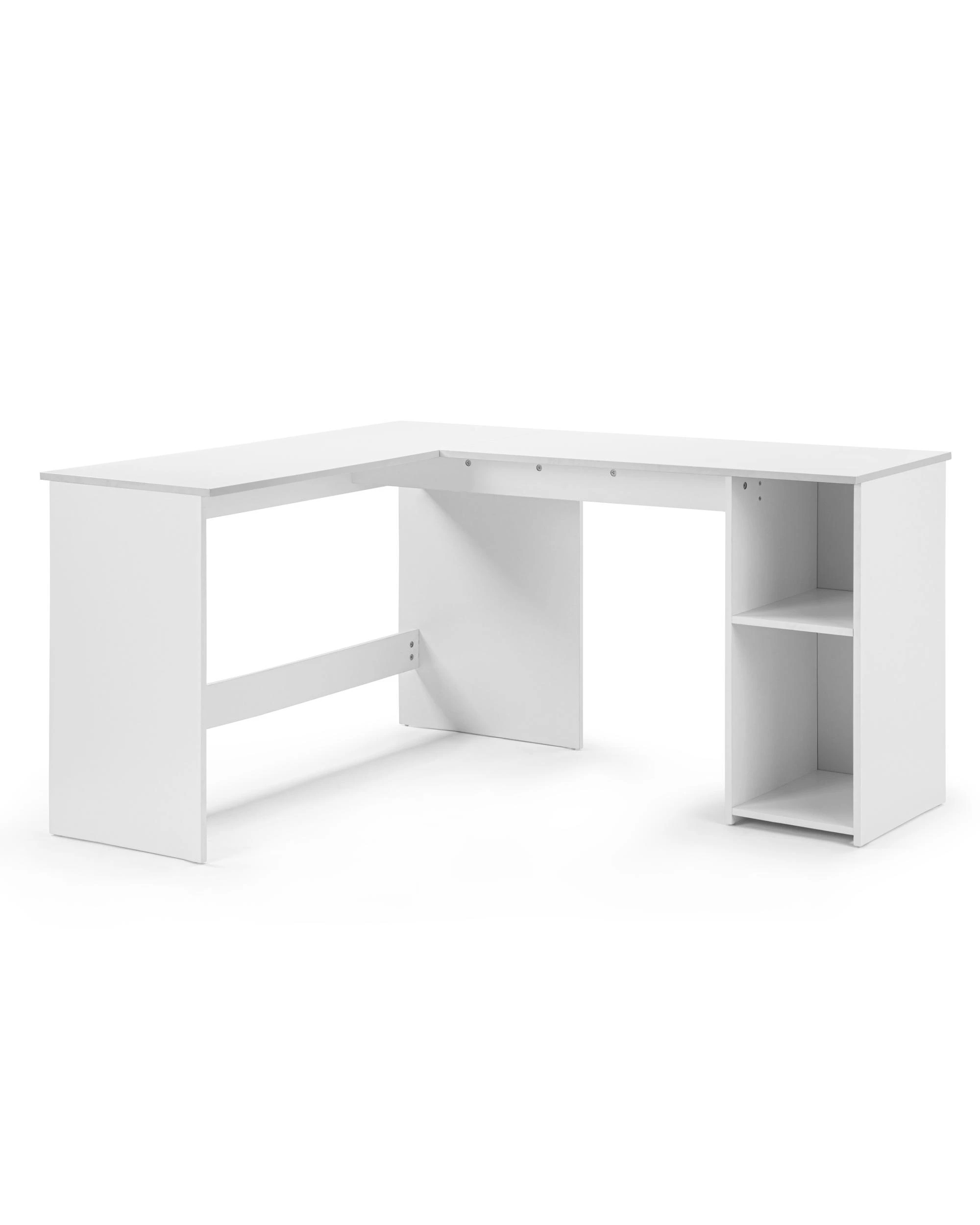 1 Kodu Garrett Study Corner Desk Home Office L-Shaped 145x120 - White, 1 of 8