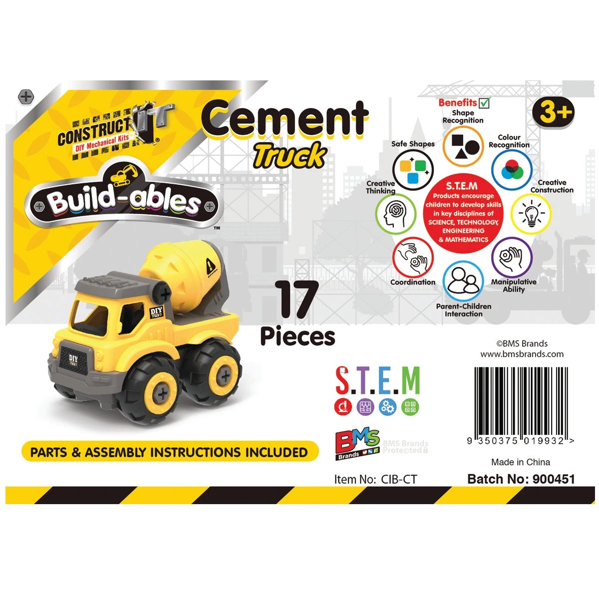 6 Constructit Buildables Cement Truck, 6 of 6