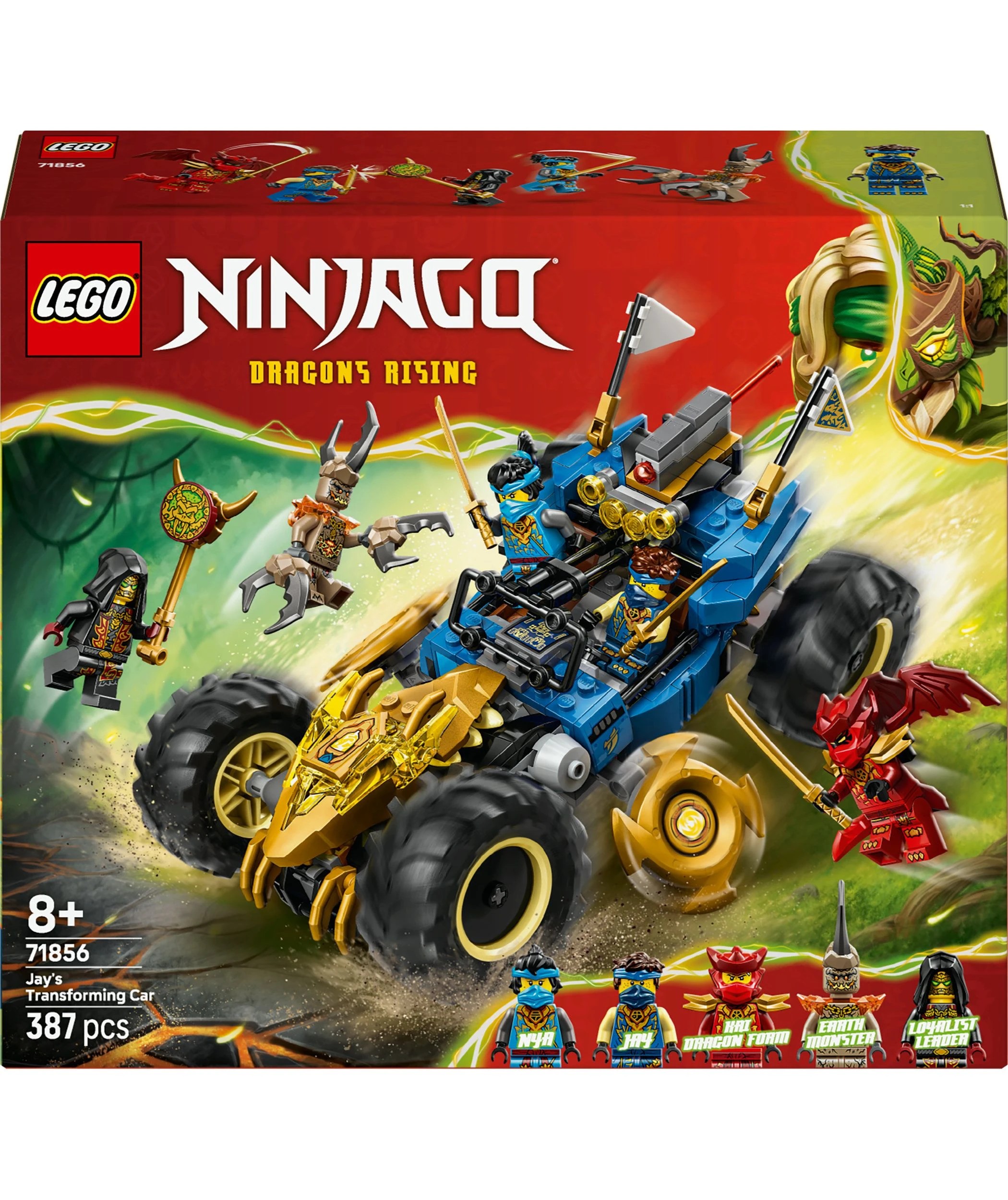 1 LEGO NINJAGO Jay's Transforming Car 71856, 1 of 10