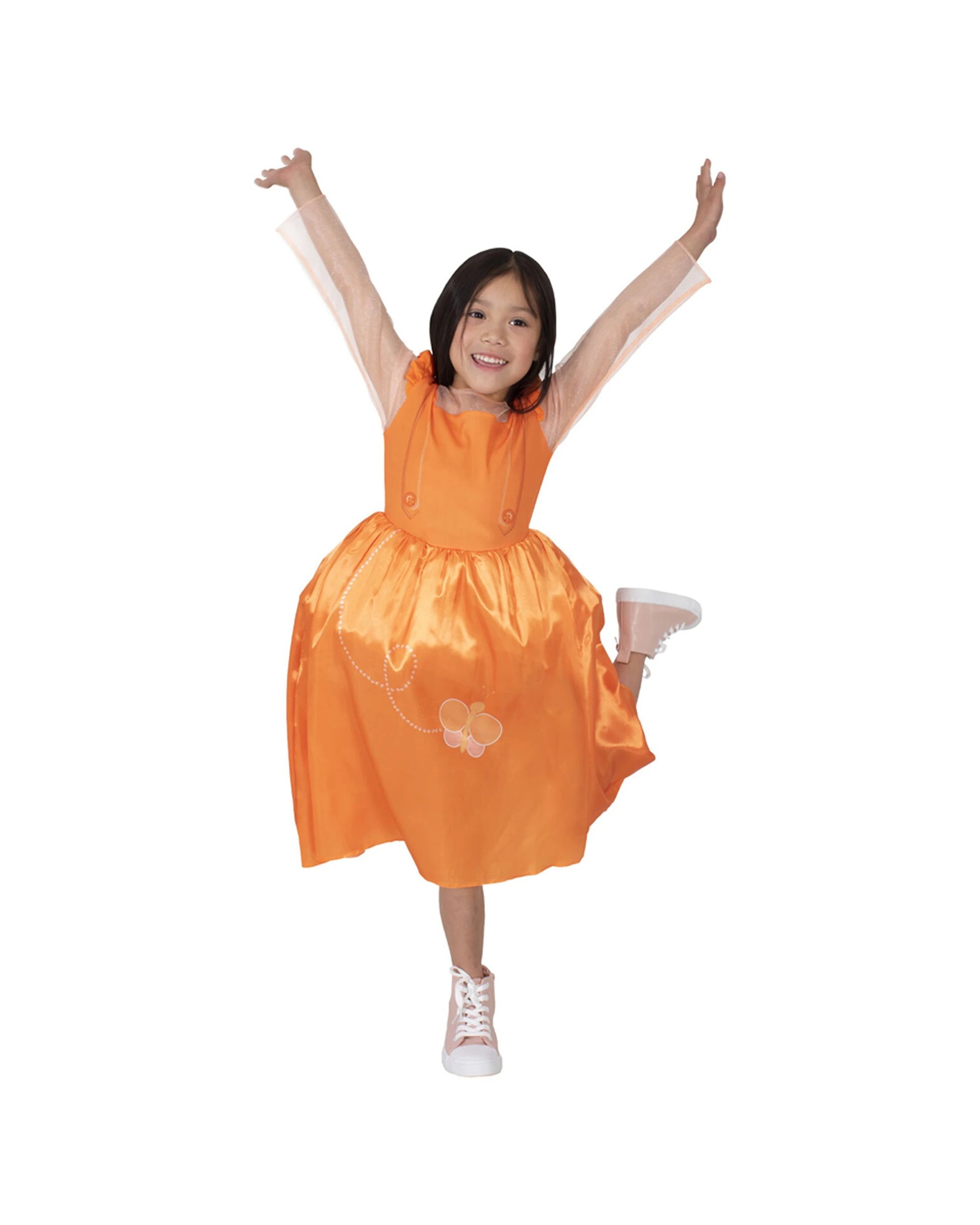 4 Emma Memma Classic Costume Party Dress Up Kids S - Orange, 4 of 4
