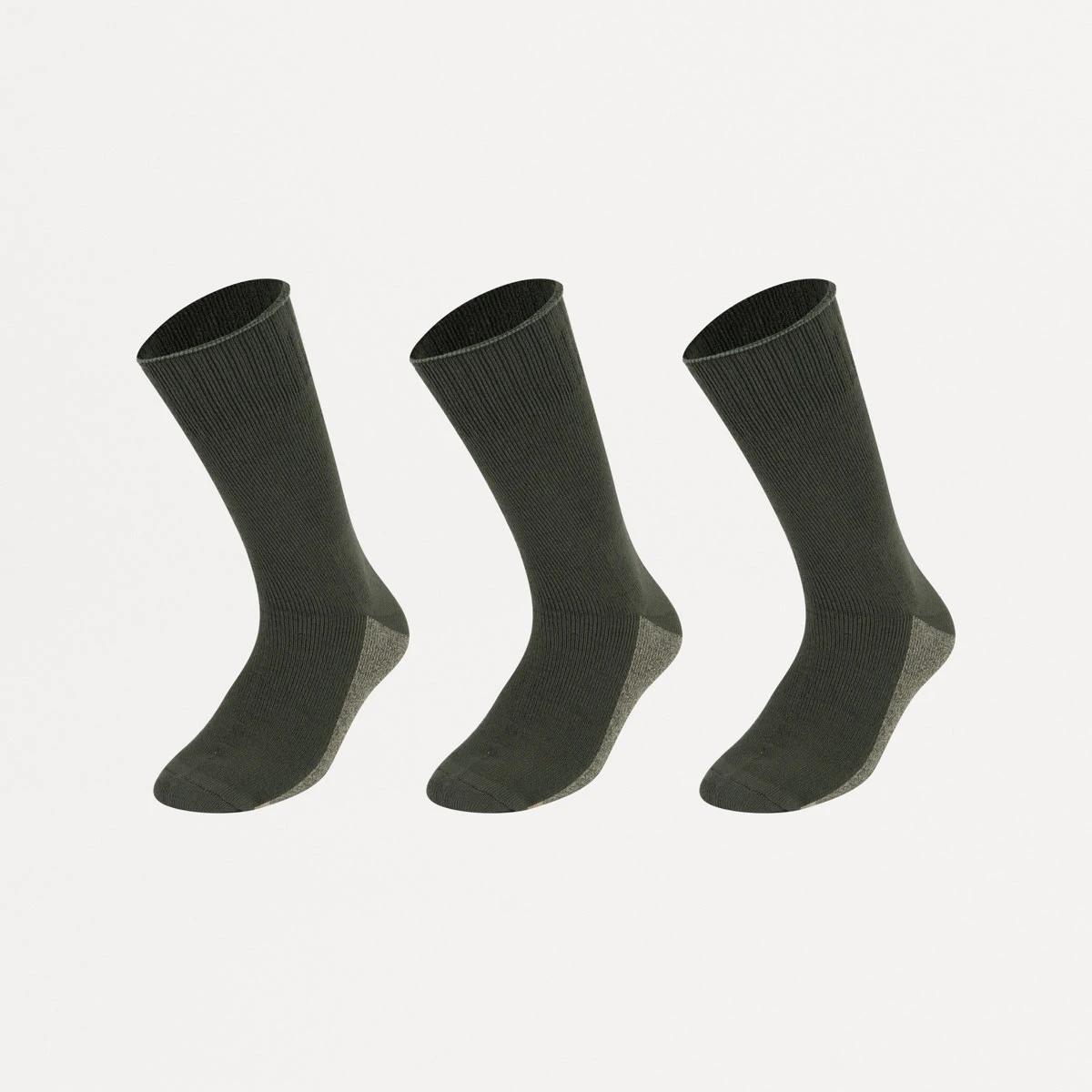 1 3 Pack Bamboo Crew Industrial Socks BEETLE BAMBOO, 1 of 3