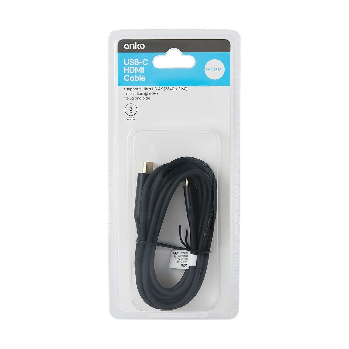 4 USB Type C to HDMI Cable - 3m, 4 of 4