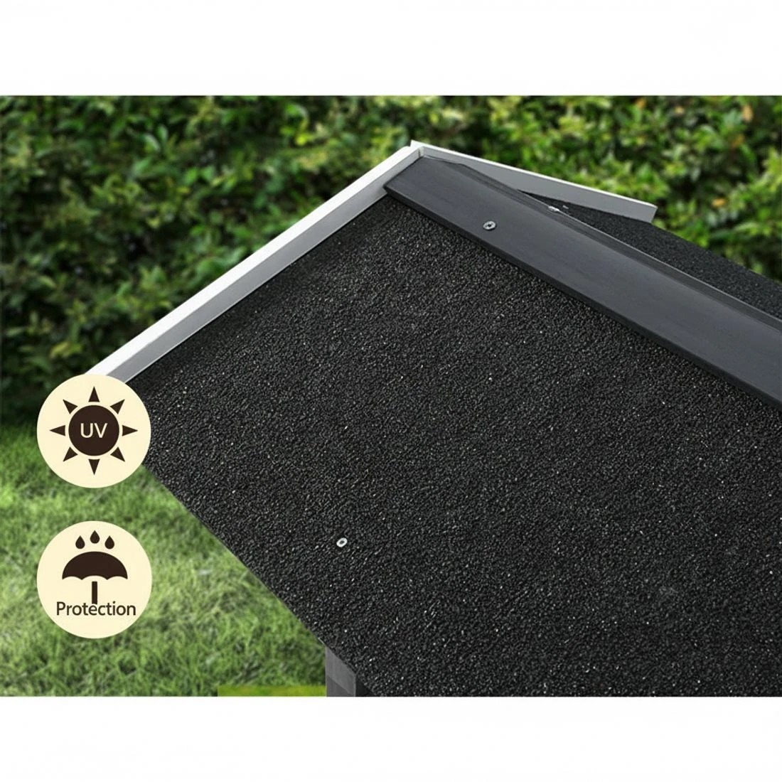 6 i.Pet Cat House Outdoor Shelter 77cm x 50cm x 73cm Rabbit Hutch Wooden Condo Small - Multi, 6 of 6