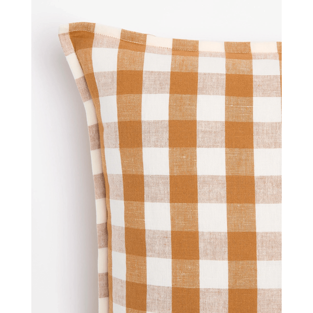 2 Target Sutton Linen Cotton YD Gingham Cushion - Yellow, 2 of 4