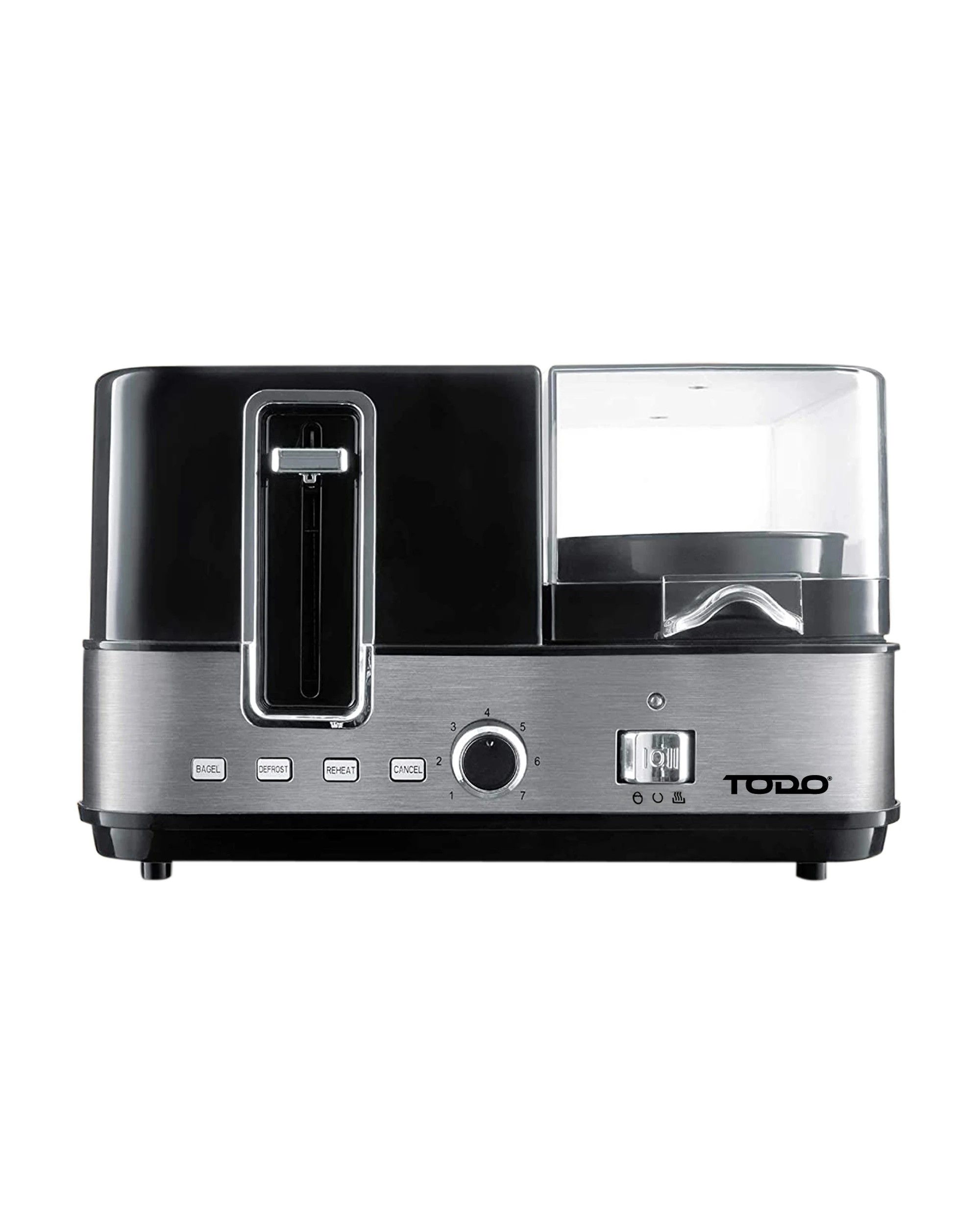 3 TODO 1400W Breakfast Master Toaster Egg Cooker Poacher Bacon Fryer Grill All In One, 3 of 9