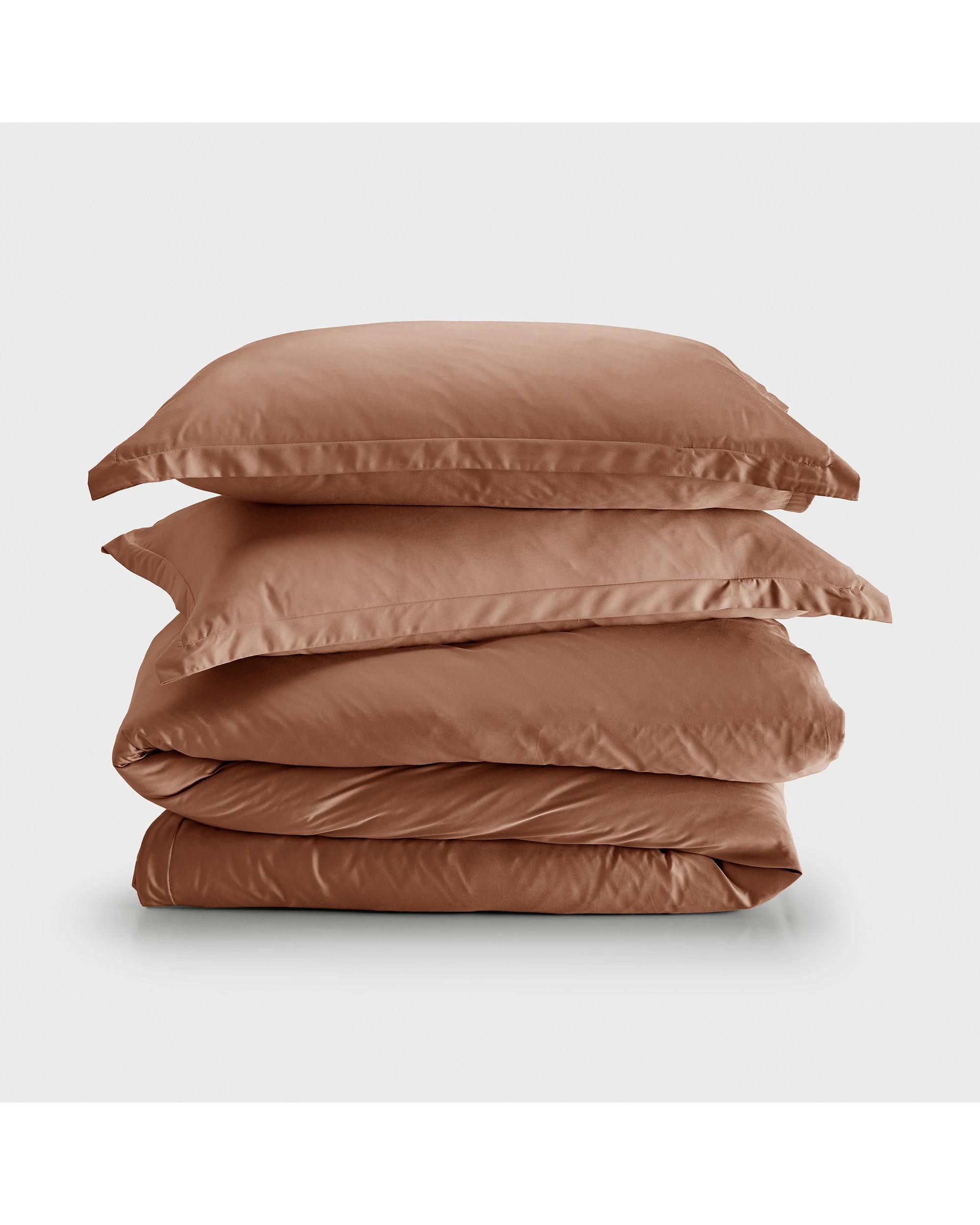 6 Natural Home 400TC 100% Bamboo Sateen Tailored Quilt Cover Set - King Bed - Earth, 6 of 7