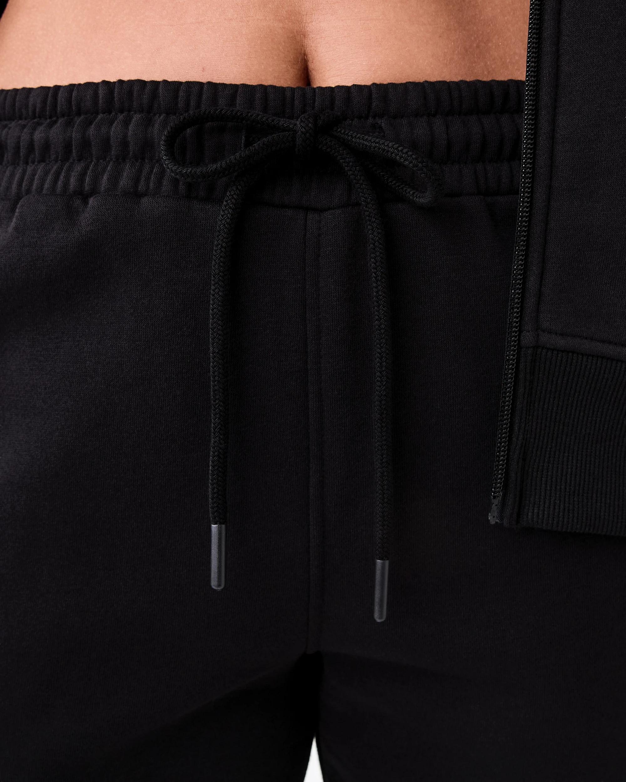 4 Active Womens Essential Cuff Trackpants Black, 4 of 6