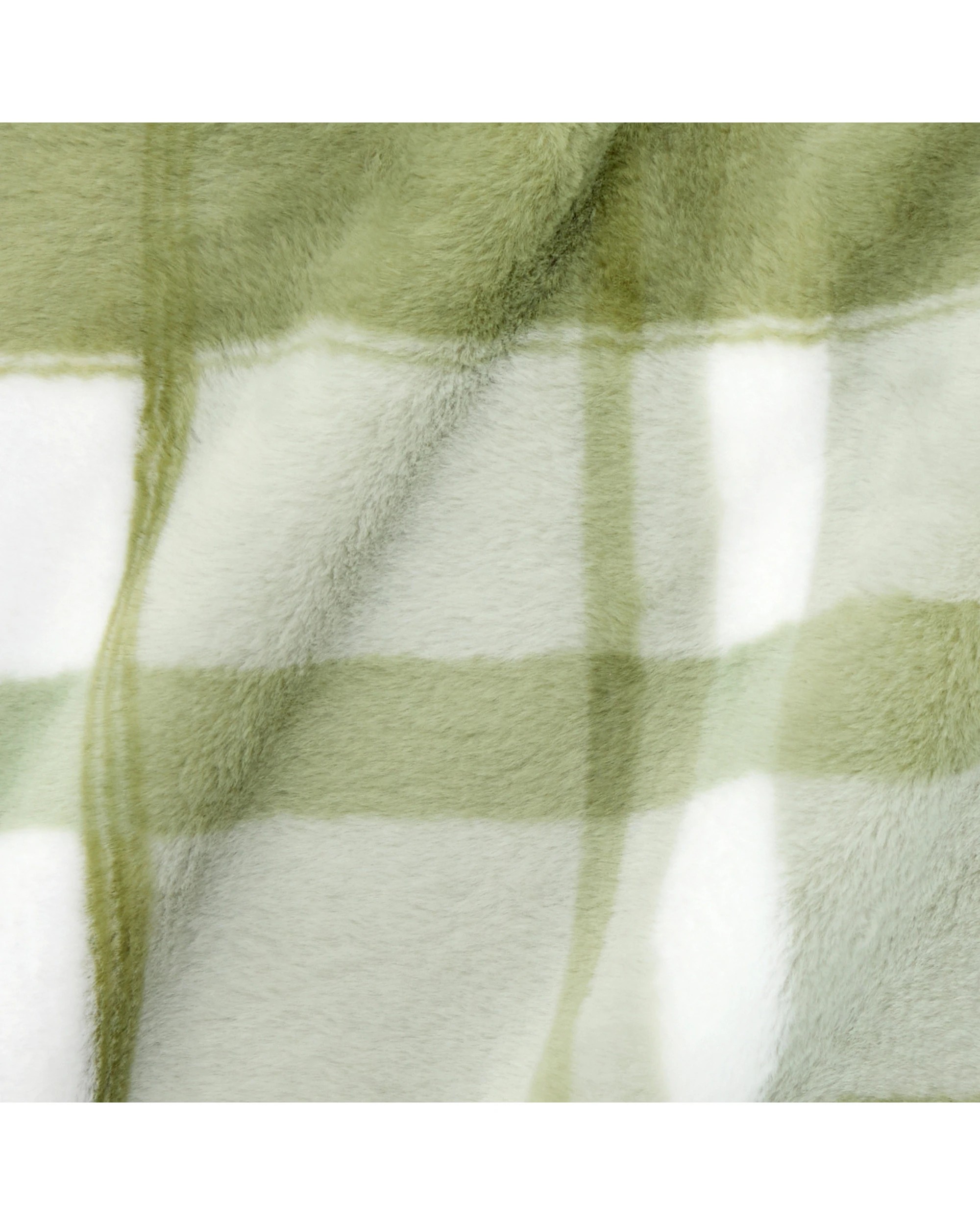 4 Dreamaker Wynter Reversible Faux Fur Throw 130x170cm - Olive, 4 of 7