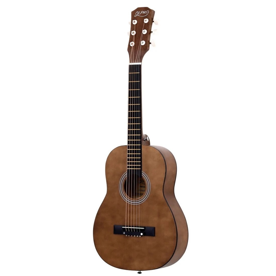3 Alpha 31" Steel String Acoustic Guitar Portable - Black, 3 of 6