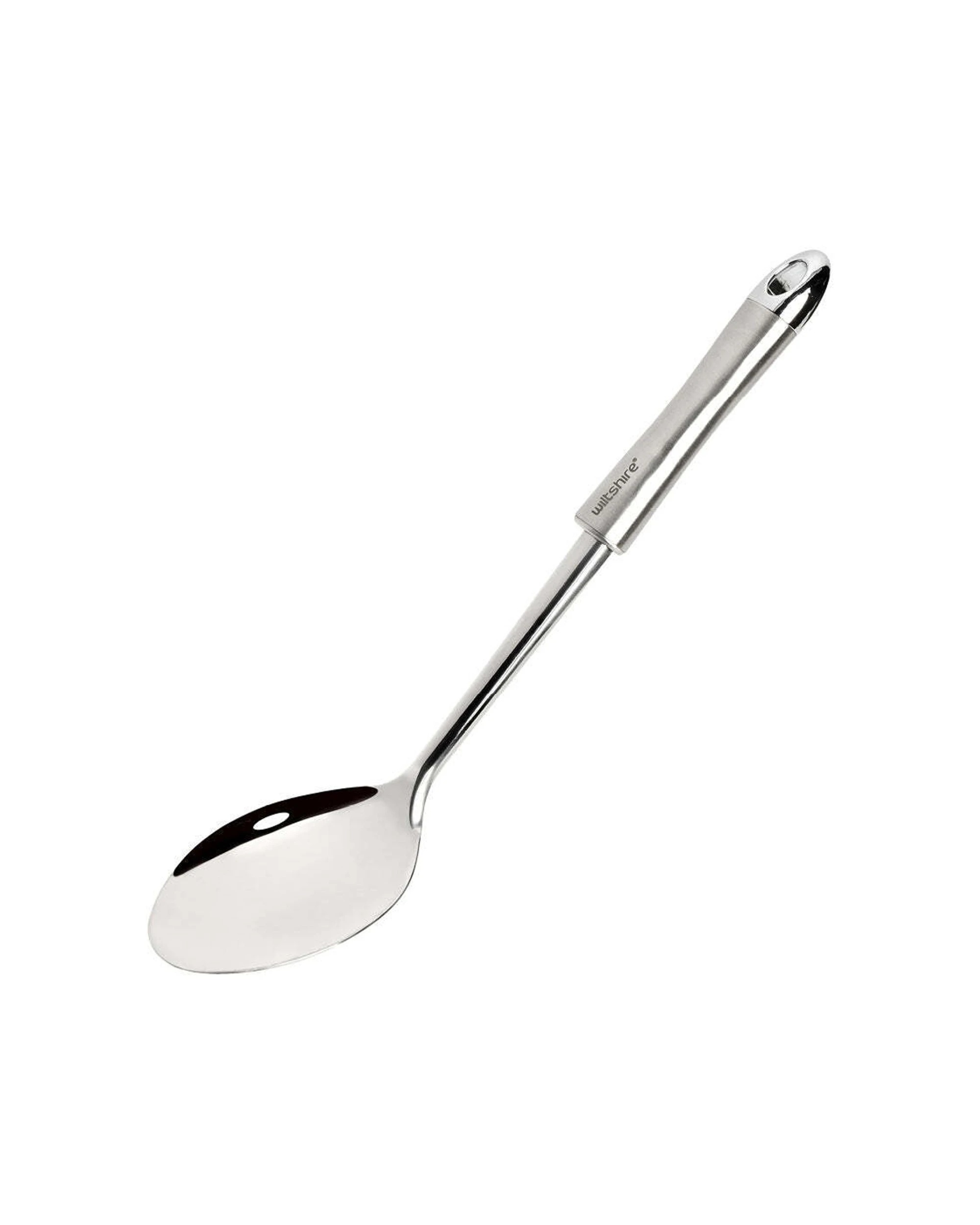 1 Wiltshire Industrial Kitchen Utensil Stainless Steel Solid Spoon Stirrer - Metallic, 1 of 2
