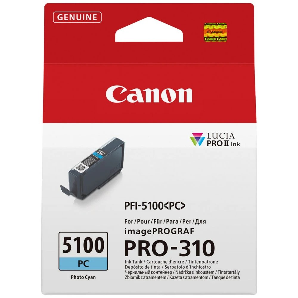 1 Canon PFI-5100 Photo Cyan Ink, 1 of 3