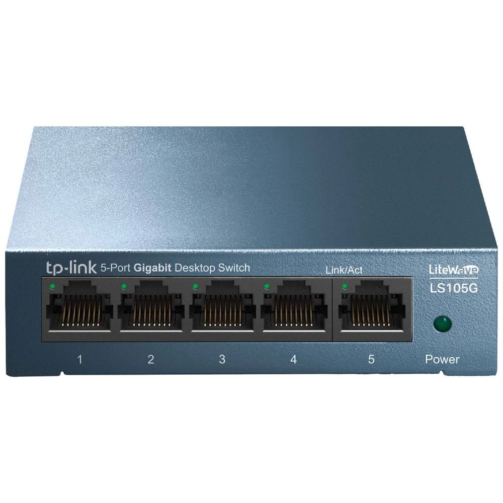 1 TP-Link LS105G 5-Port 10/100/1000Mbps Desktop Network Switch, 1 of 2