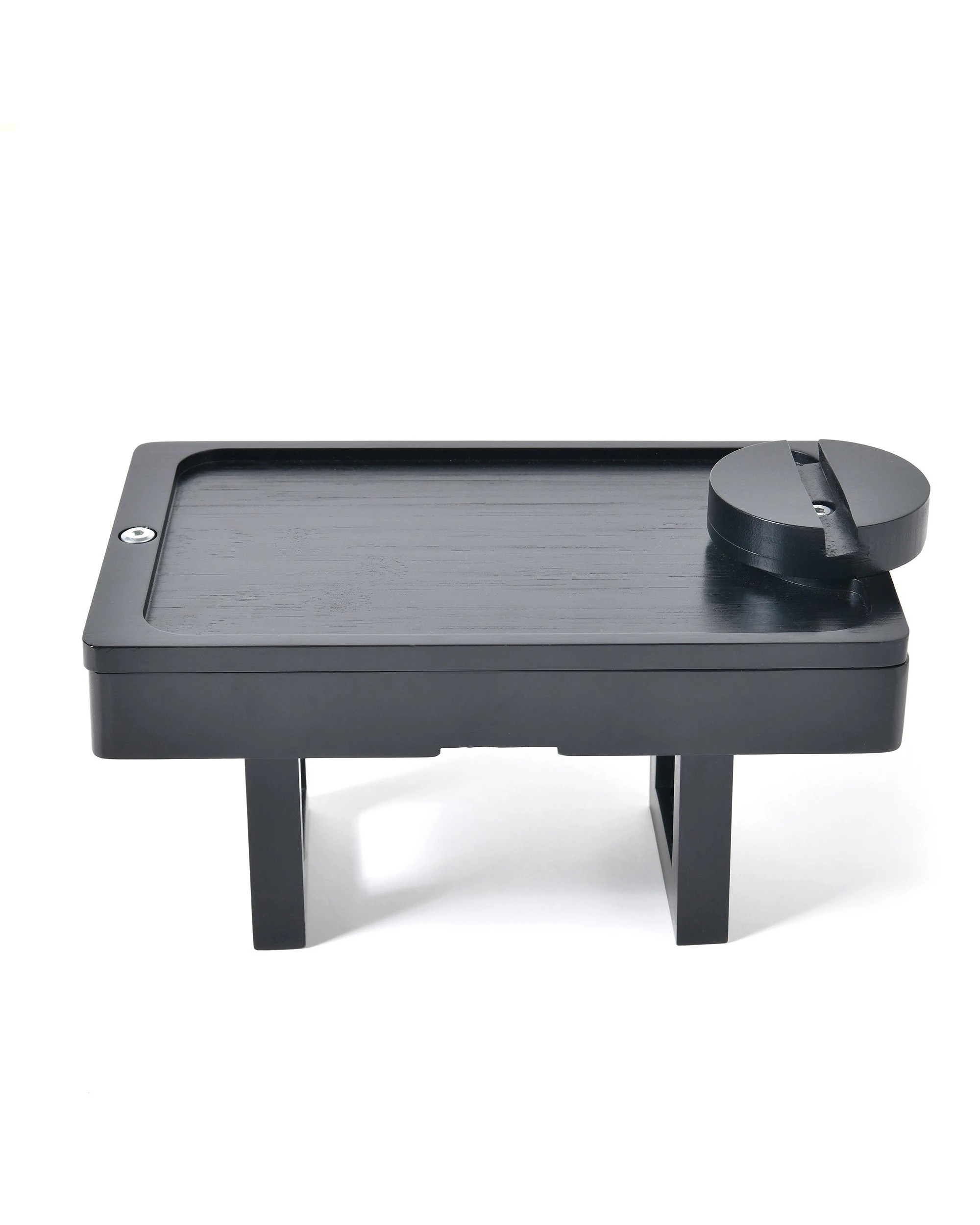 6 Sherwood Japandi Armrest Sofa Tray Table - Black, 6 of 10