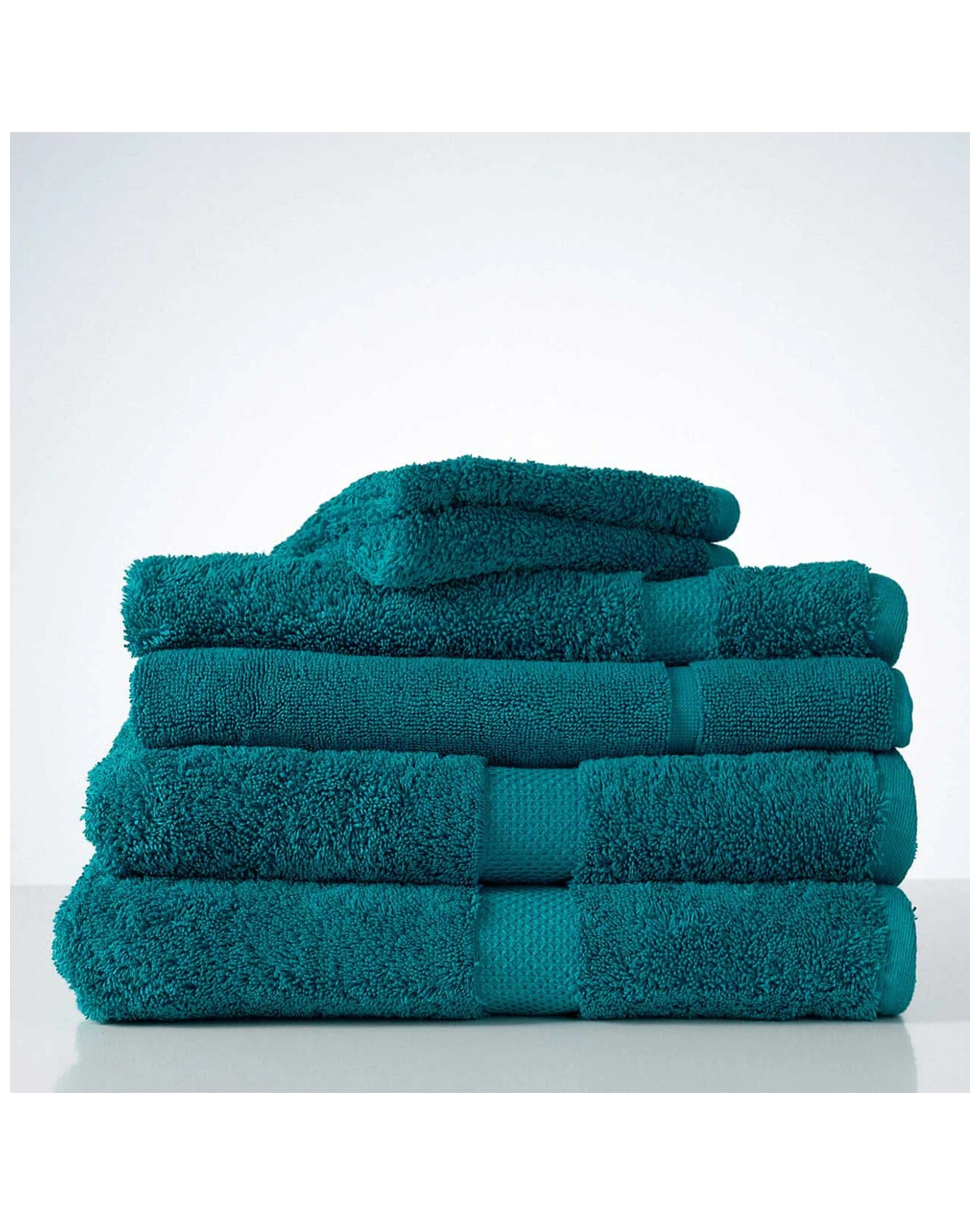 2 Canningvale 6pc Royal Splendour Luxury Bathroom Towel Set Oceano Teal
 - Blue, 2 of 3