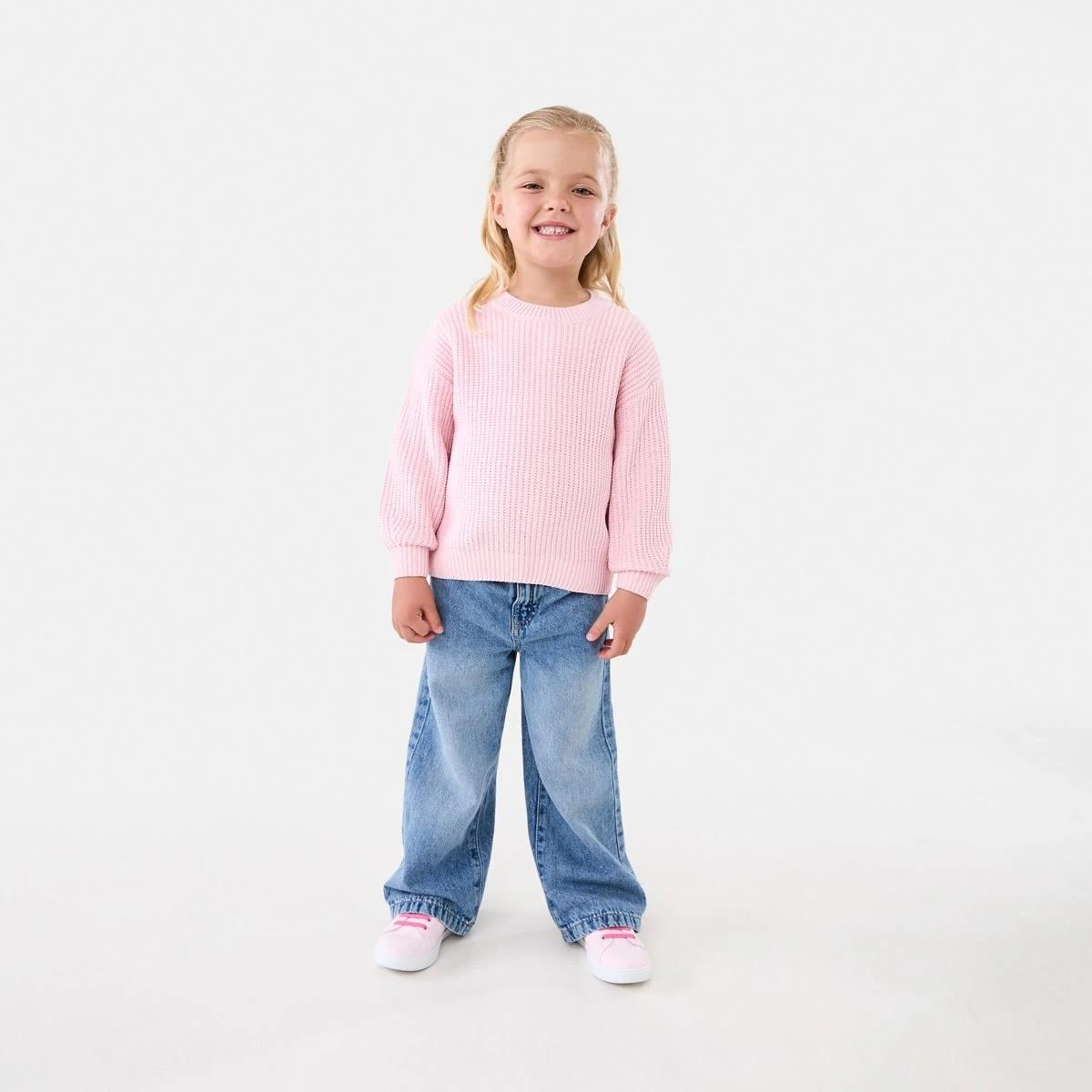 5 Chenille Knit Sweater Pearl Pink, 5 of 8
