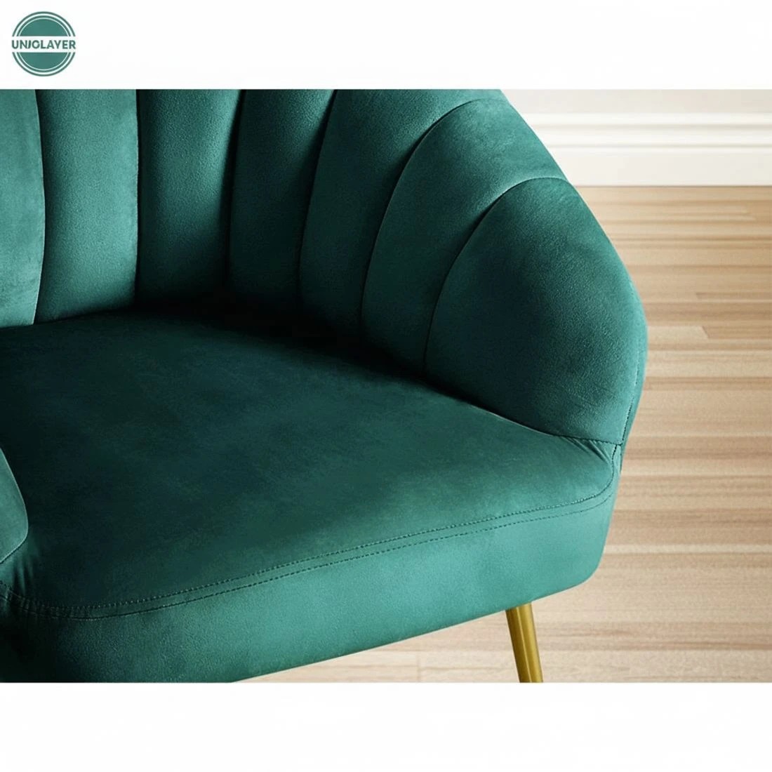 6 Artiss Armchair Velvet Green Eloise - Green, 6 of 6