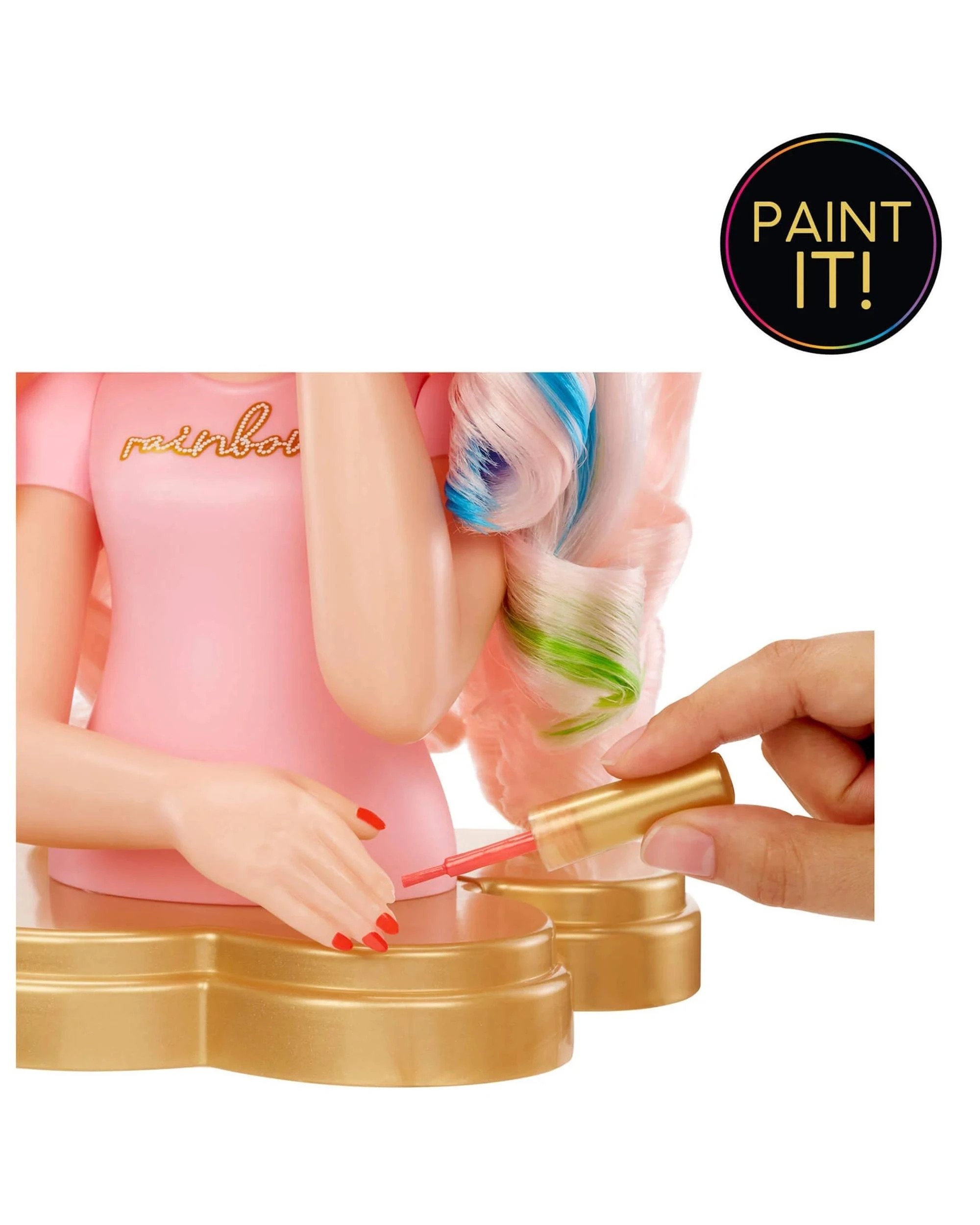 6 Rainbow High Bella Parker 4-in-1 13 inch Styling Head Playset, 6 of 8