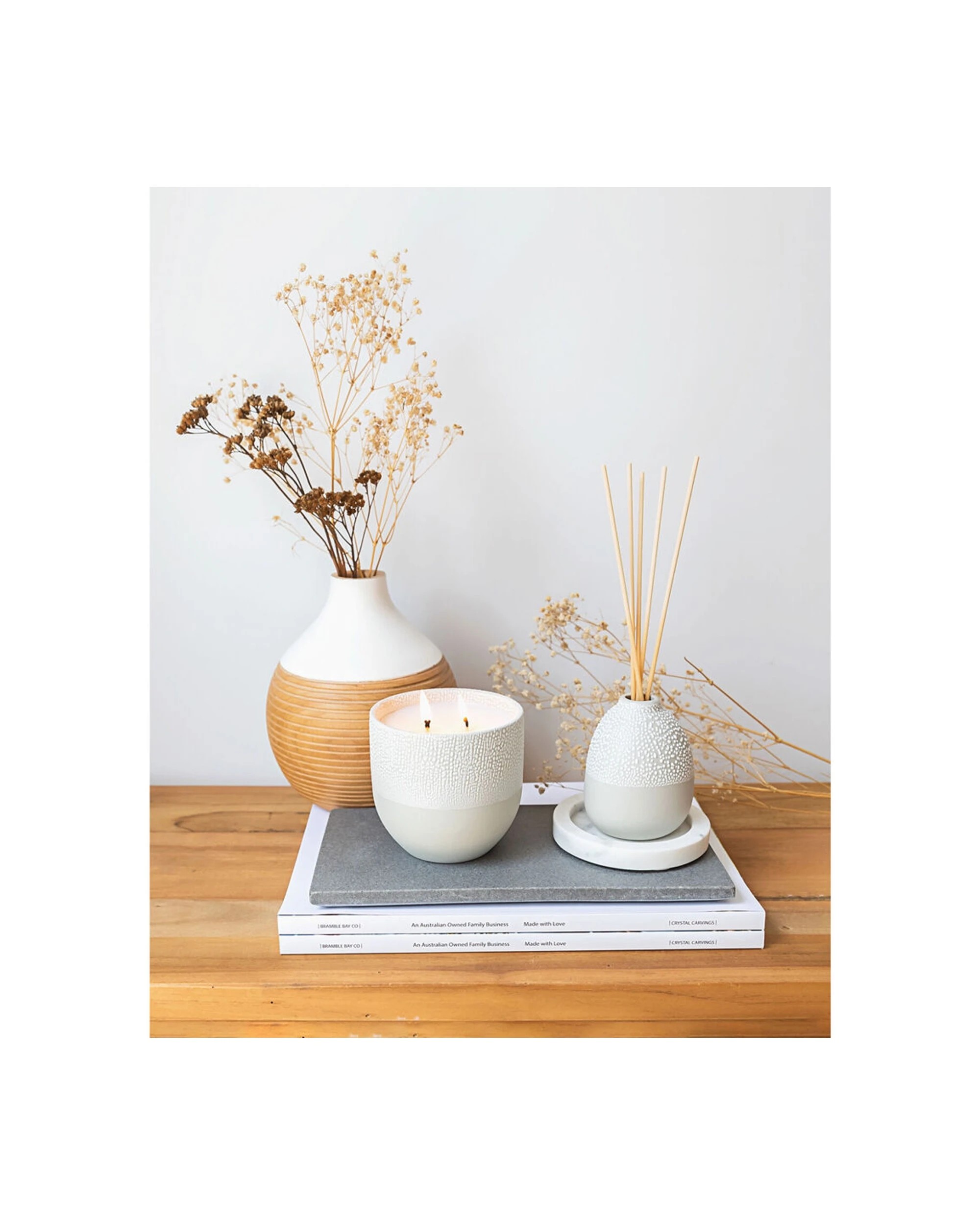 2 Bramble Bay Nordic Mountain Drift Scented Candle Fir Needle Bergamot & Musk 400g - White, 2 of 5
