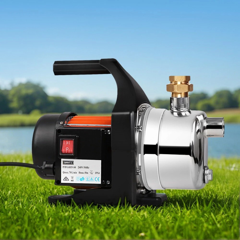 6 Giantz Garden Water Pump High Pressure 1500W Max. Tank Rain Farm Irrigation House - Orange, 6 of 6