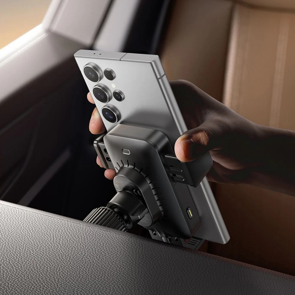 7 Baseus Wisdom Pro 15W QI Wireless Charger Car Mount Black, 7 of 8