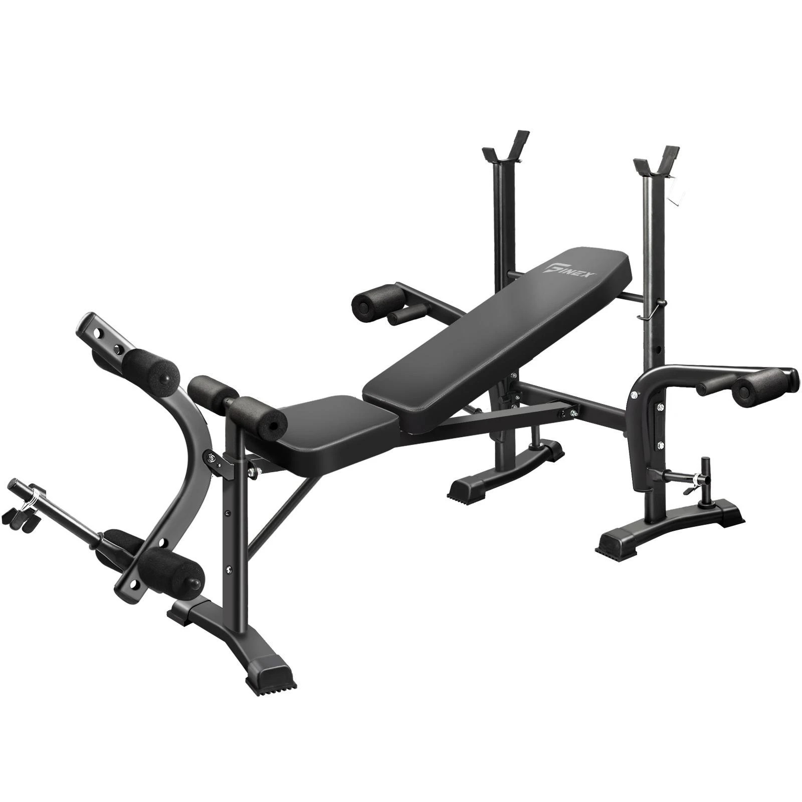1 Finex Weight Bench Press 8 In 1 Multi-Station - Black, 1 of 8