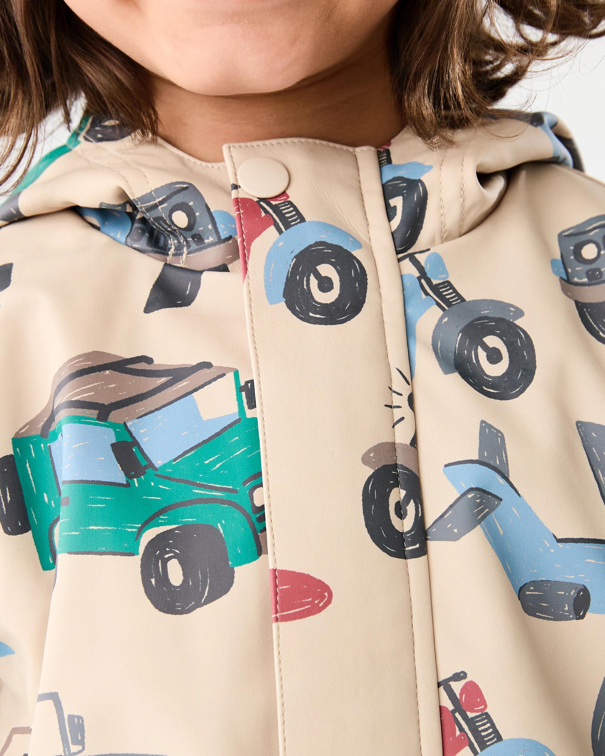 5 Printed Rain Jacket Bge Cars, 5 of 7