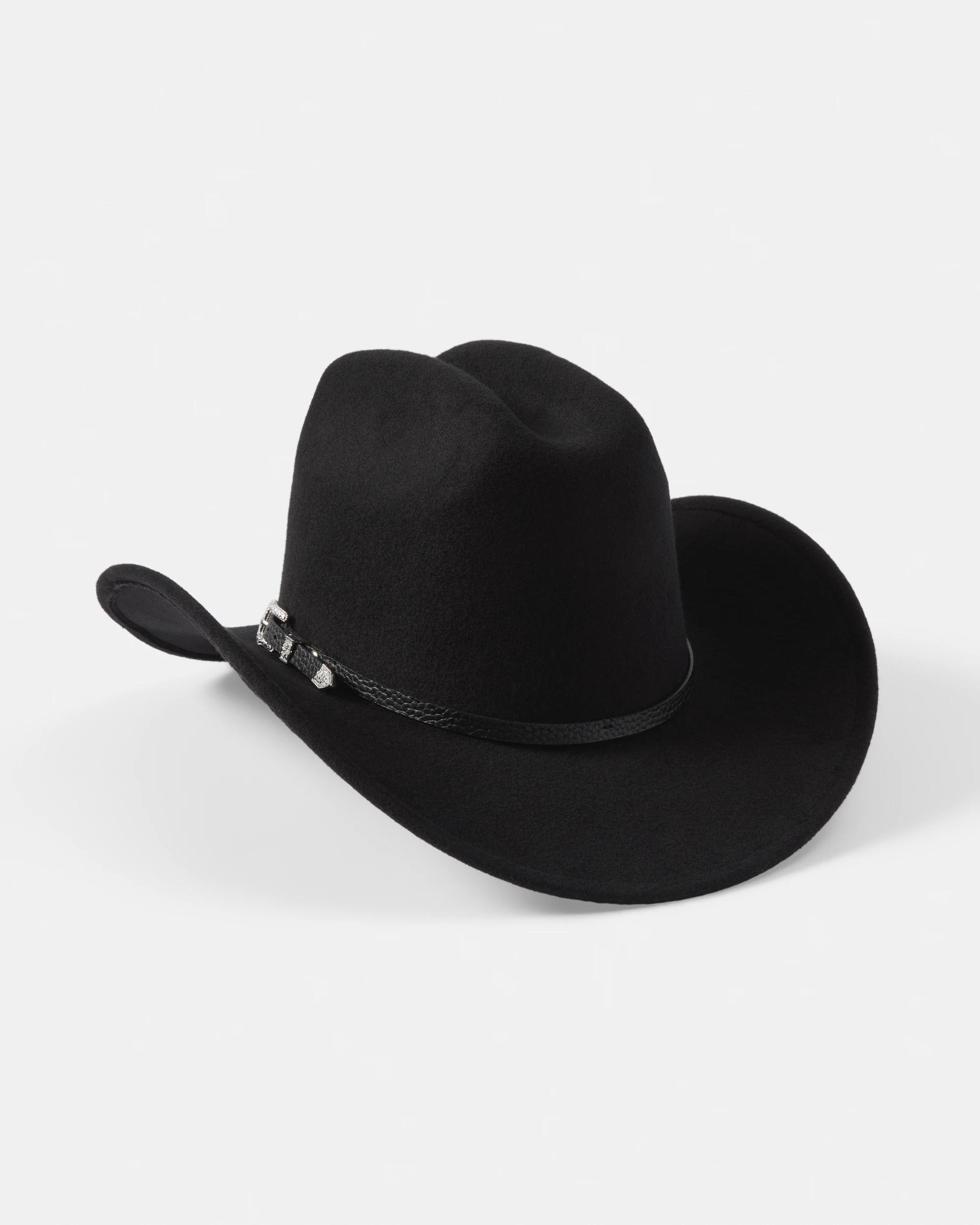 2 Western Trim Cowboy Hat Black, 2 of 3