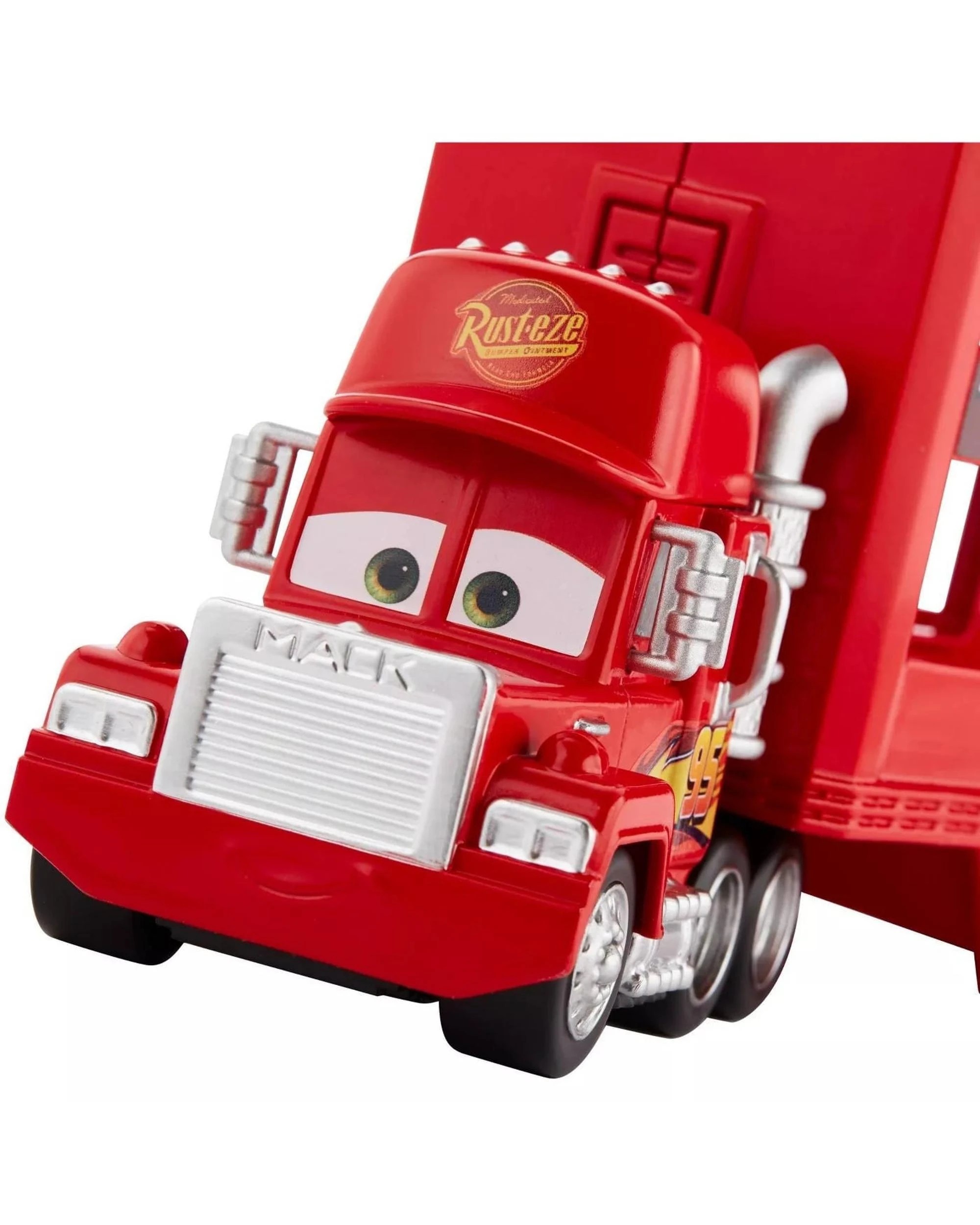 6 Disney Pixar Cars Mack Mini Racers Hauler With Lightning McQueen Diecast Car, 6 of 7