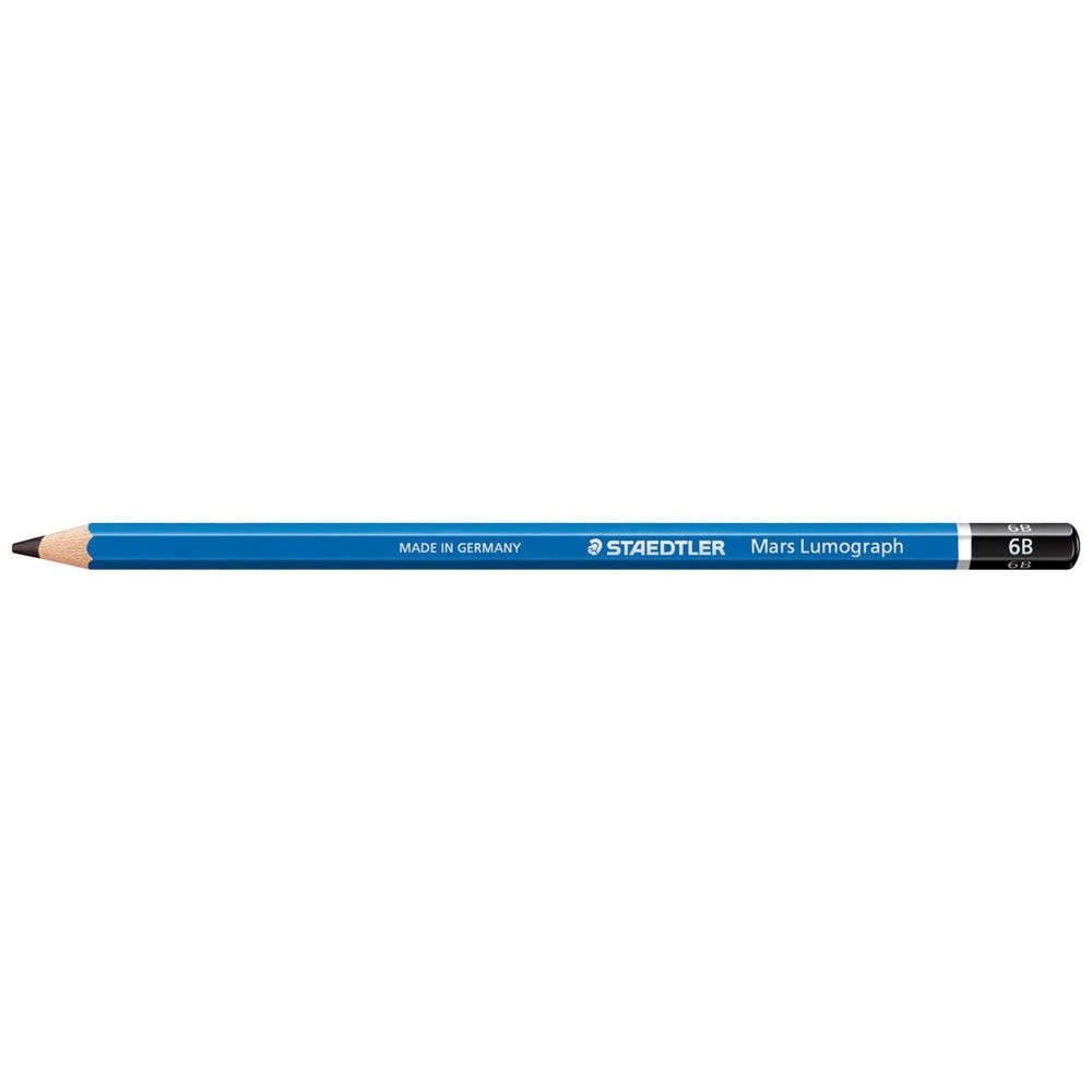 1 Staedtler Mars Lumograph Graphite Pencil 6B, 1 of 6