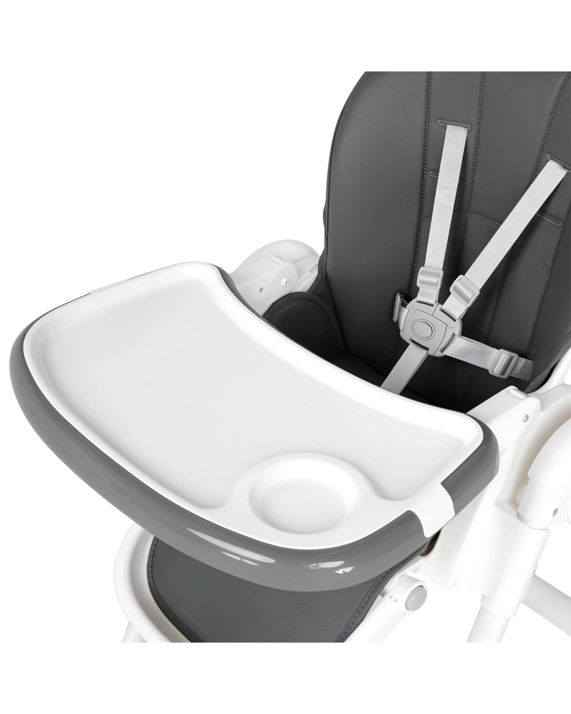 5 3-in-1 Folding Baby High Chair Toddler Feeding Chair Grey, 5 of 9