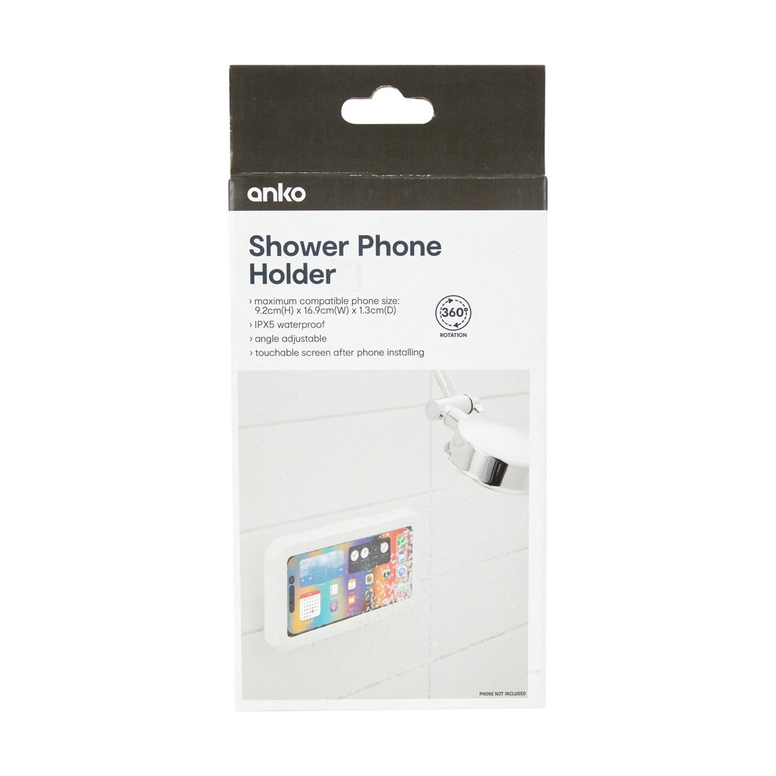 10 Shower Phone Holder - White, 10 of 10