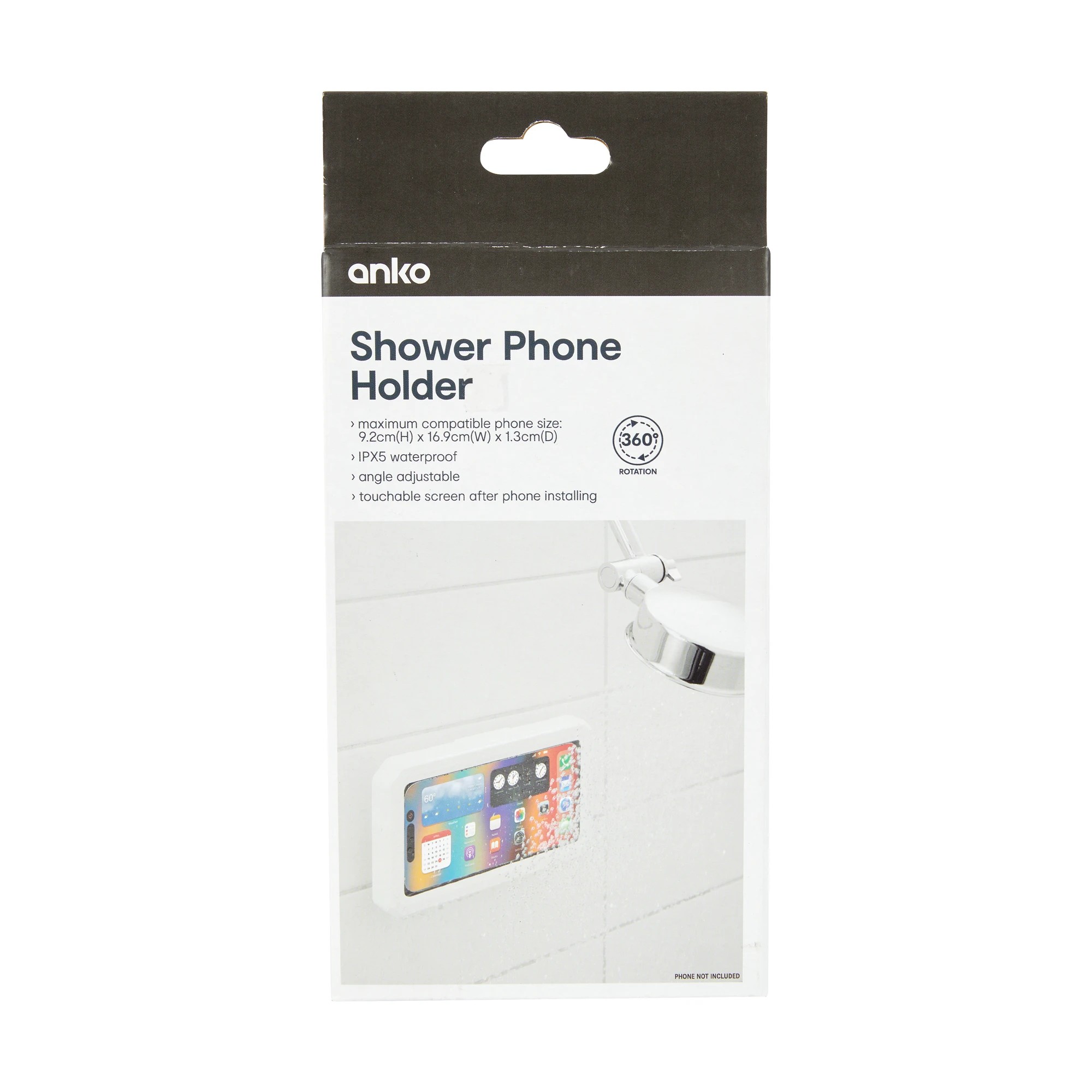10 Shower Phone Holder - White, 10 of 10