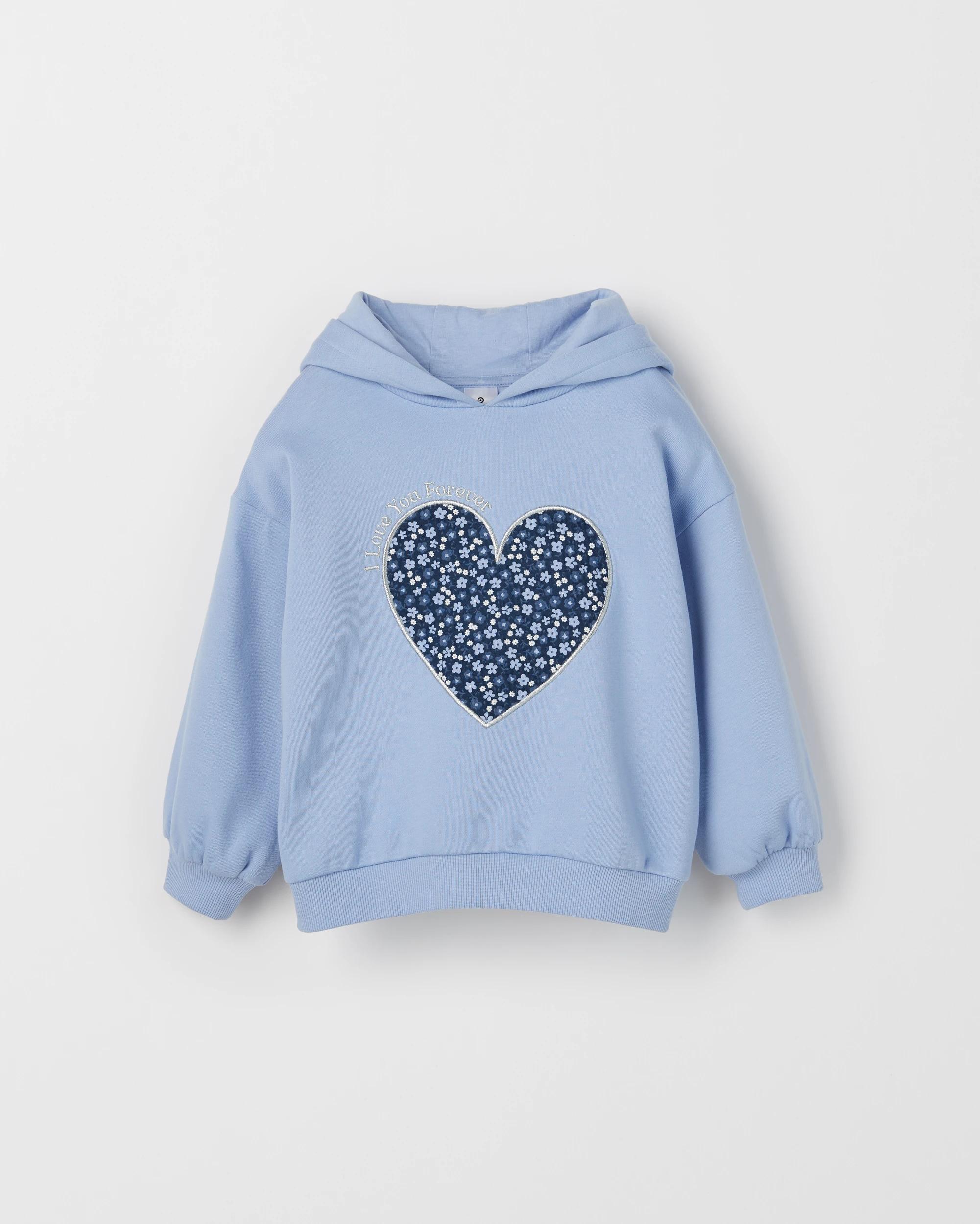 1 Target Kids Australian Cotton Blend Fashion Hoodie HEART/DITSY, 1 of 2