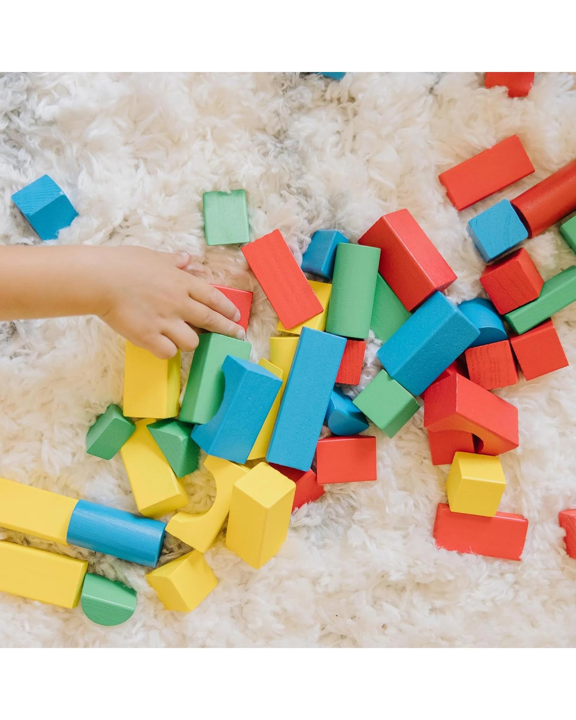 3 Melissa and Doug 100 Wooden Blocks Set, 3 of 5