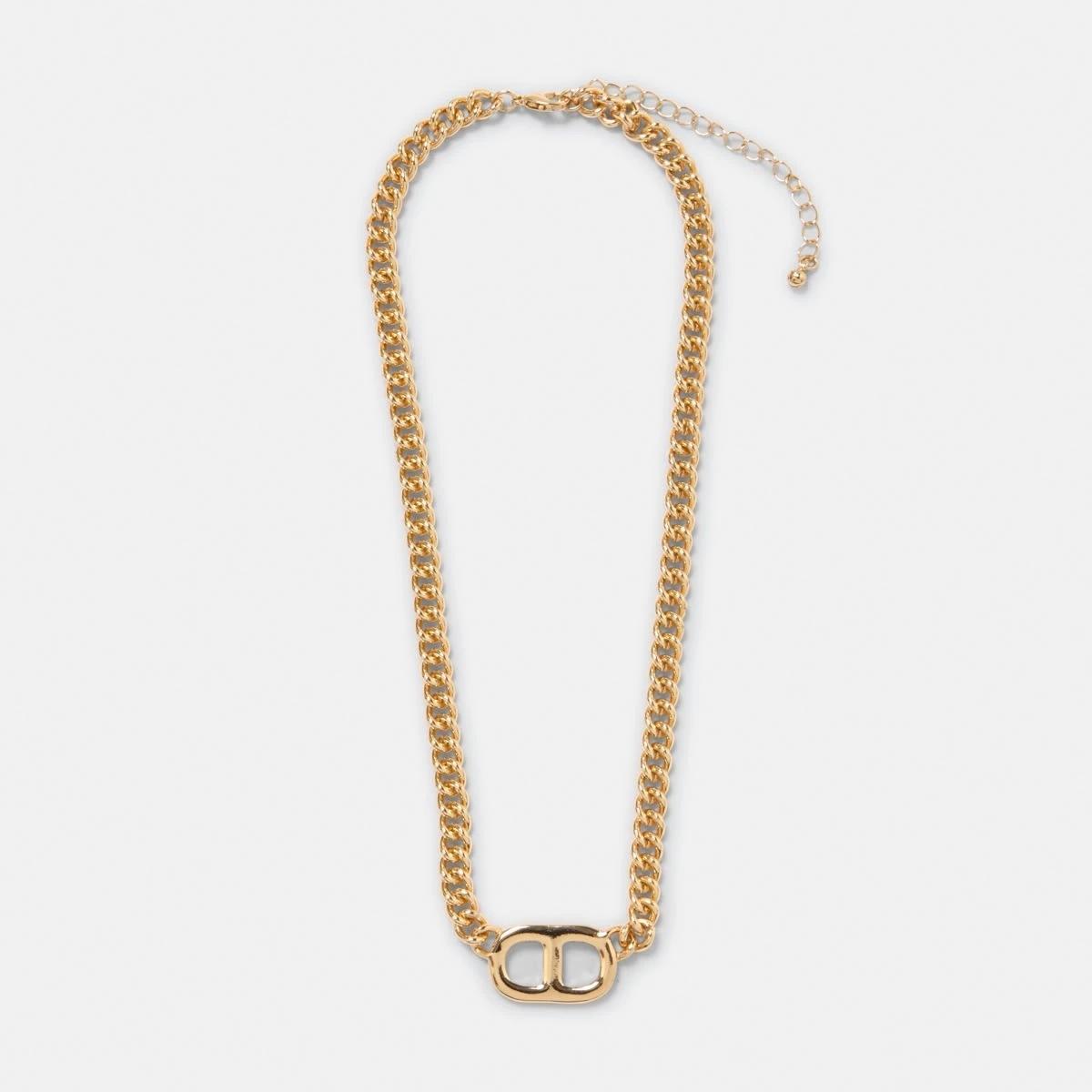 2 Interlink Necklace - Gold Tone GOLD, 2 of 4