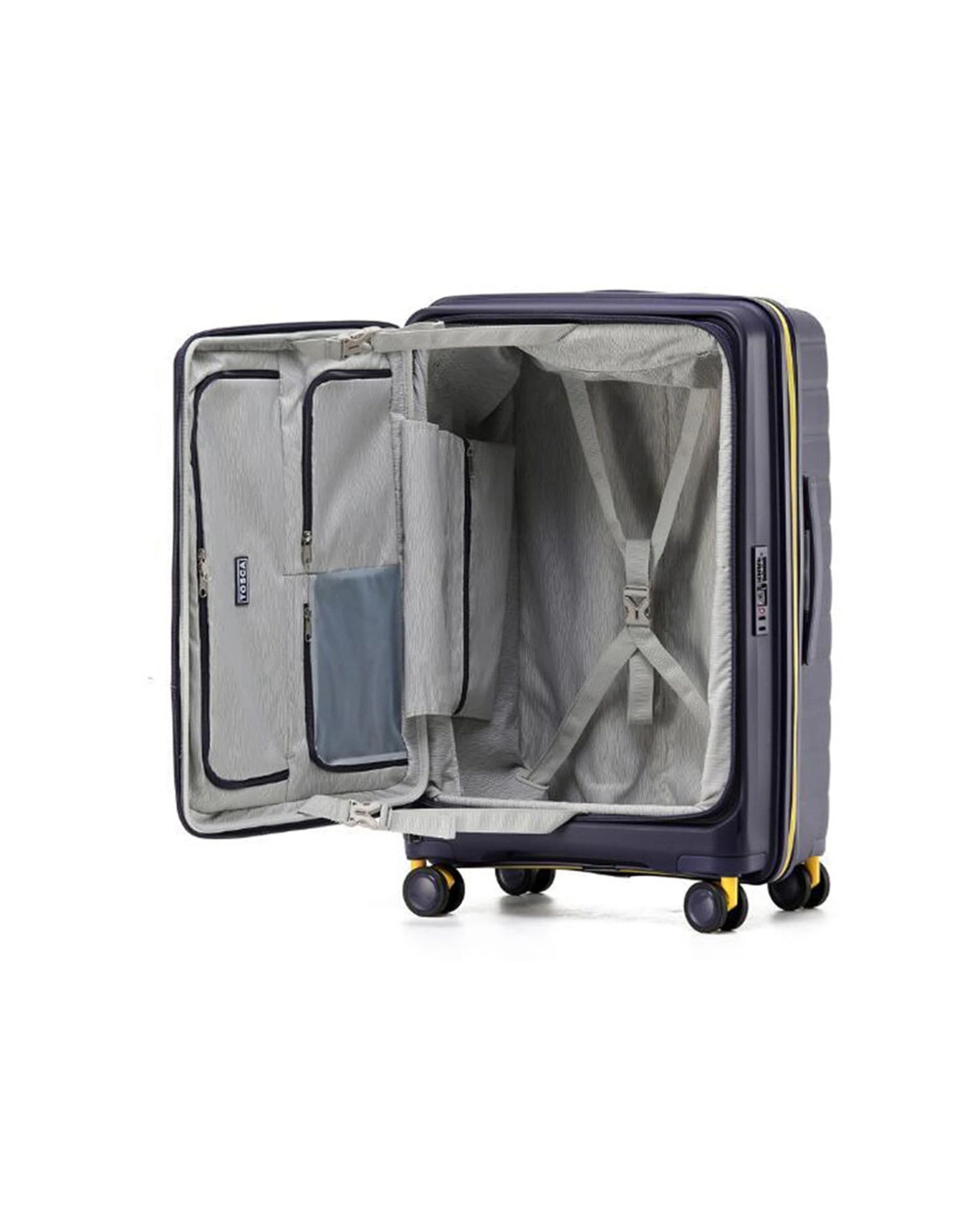 2 Tosca Cruiser Hard Case Carry On Travelling Suitcase Medium - Multi, 2 of 4