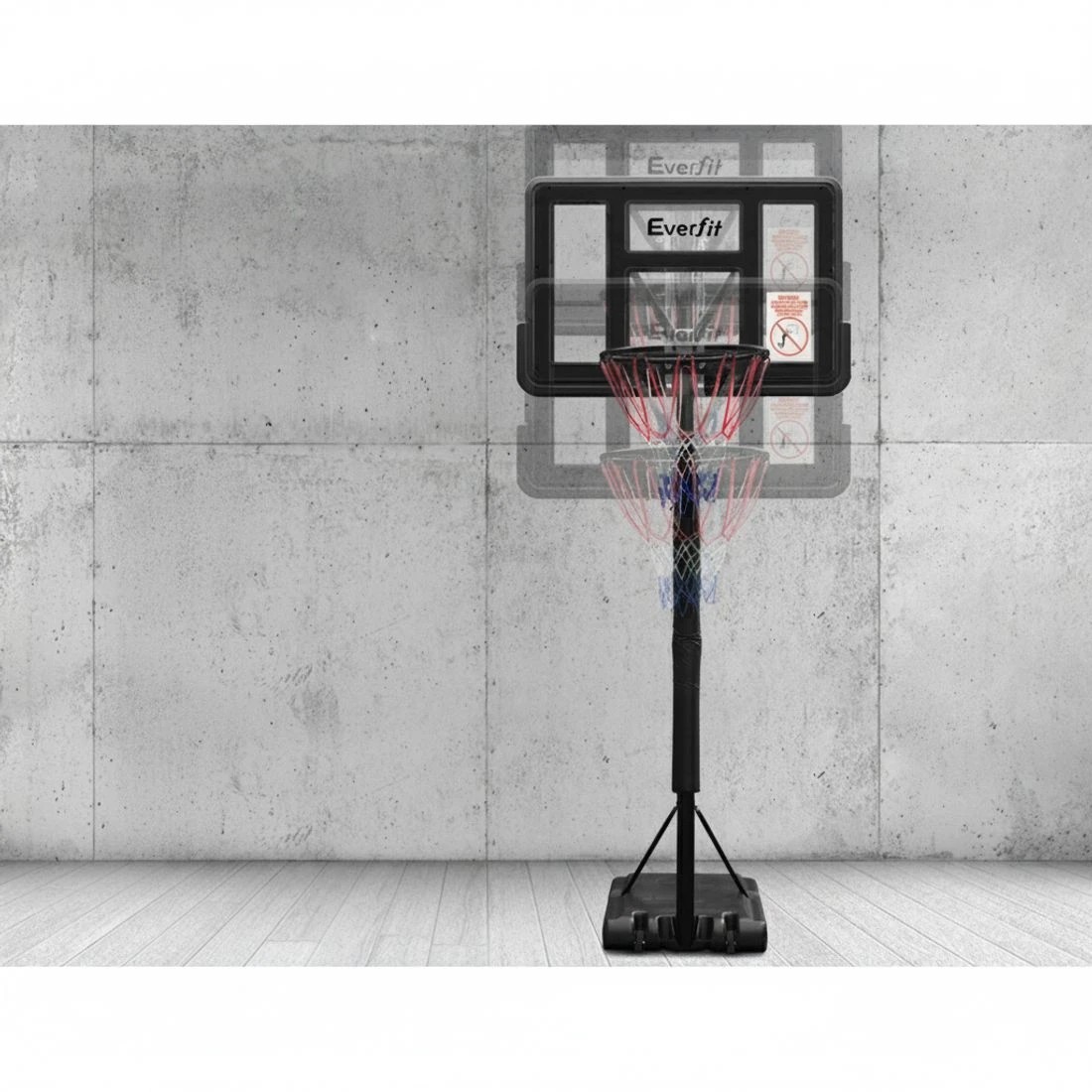 5 Everfit 3.05M Basketball Hoop Stand System Adjustable Height Portable Pro - Black, 5 of 7