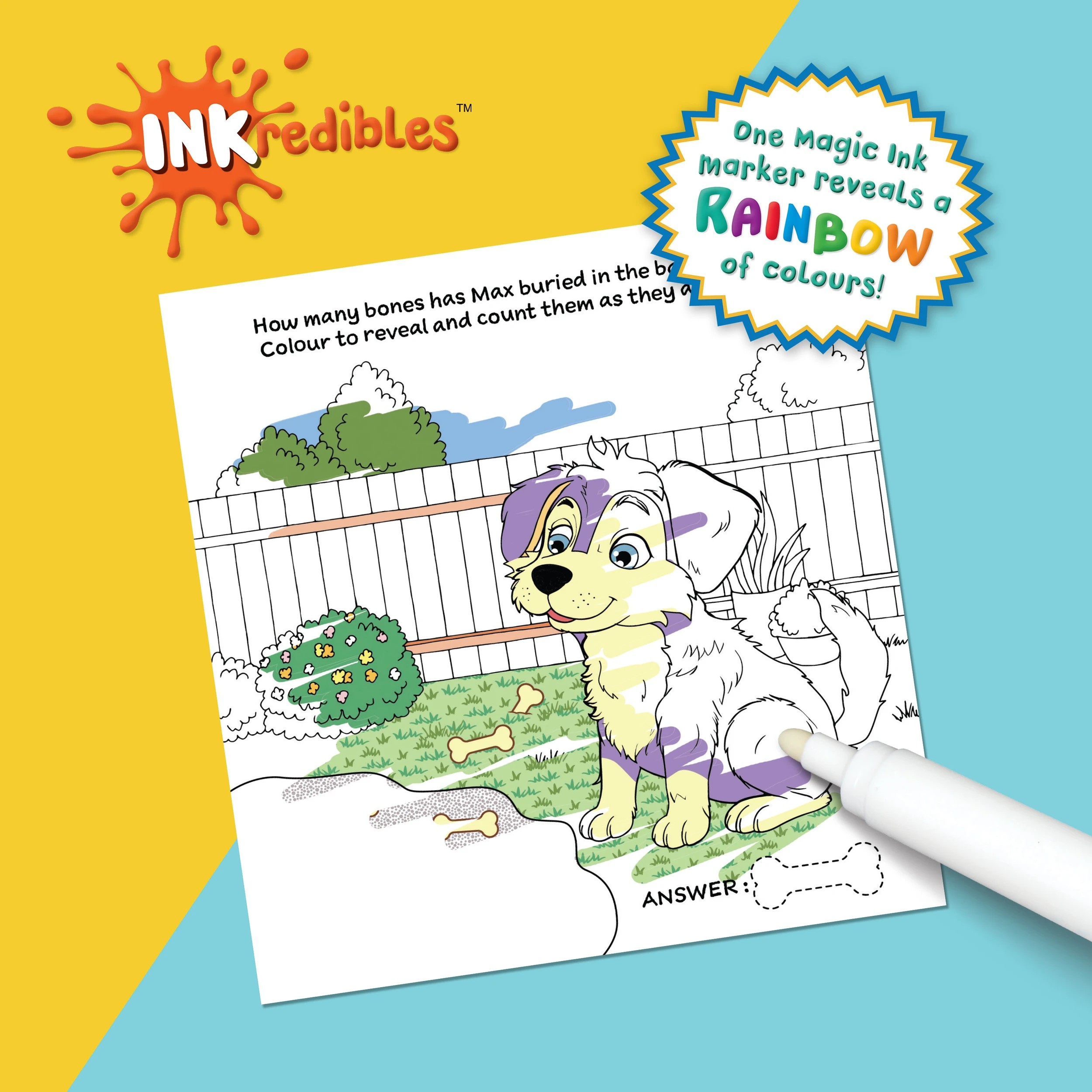 3 INKredibles Magic Reveal Pet Pals Mess Free Magic Ink Pictures! - Book, 3 of 5