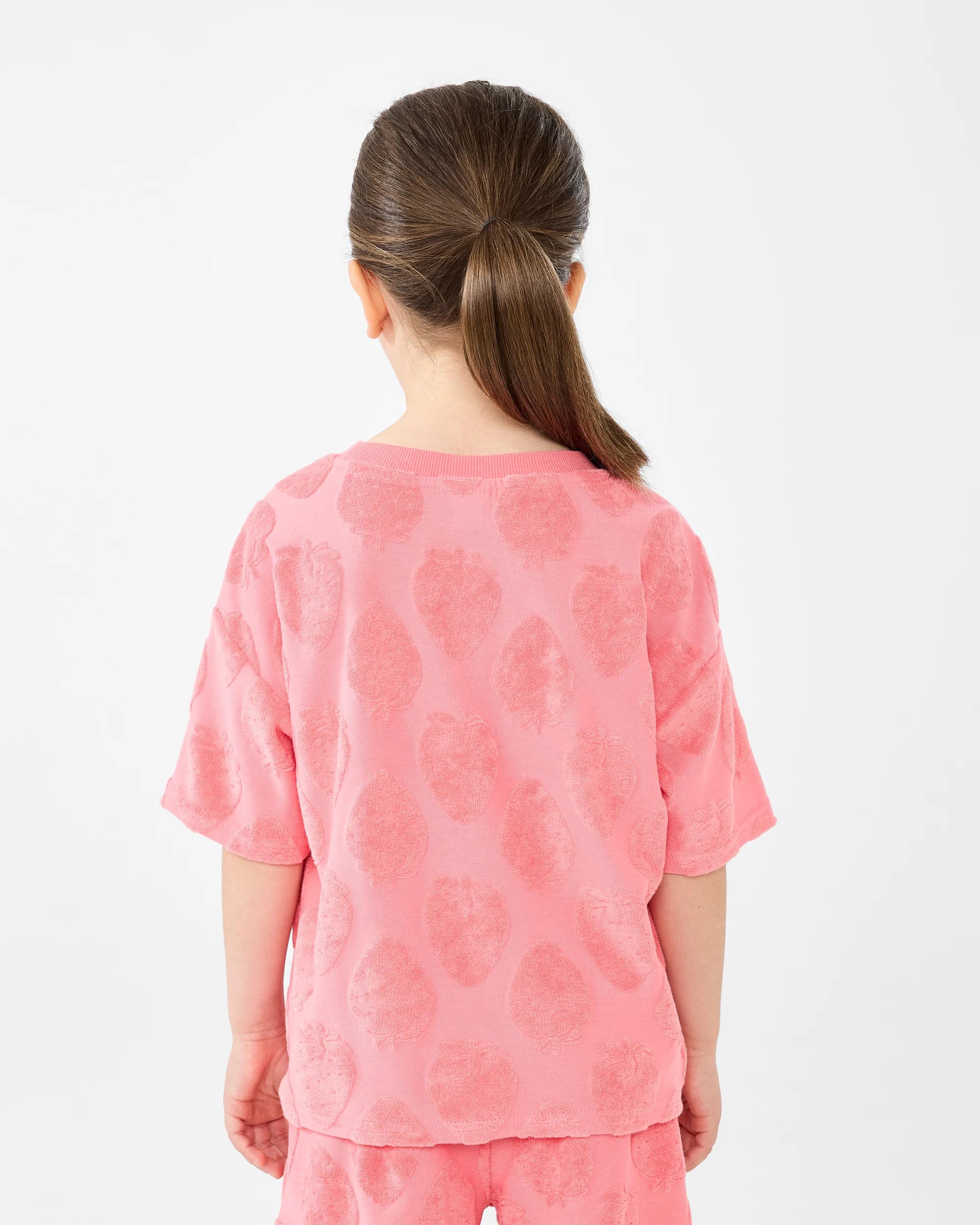 2 Oversized Terry T-shirt Org Berry, 2 of 6