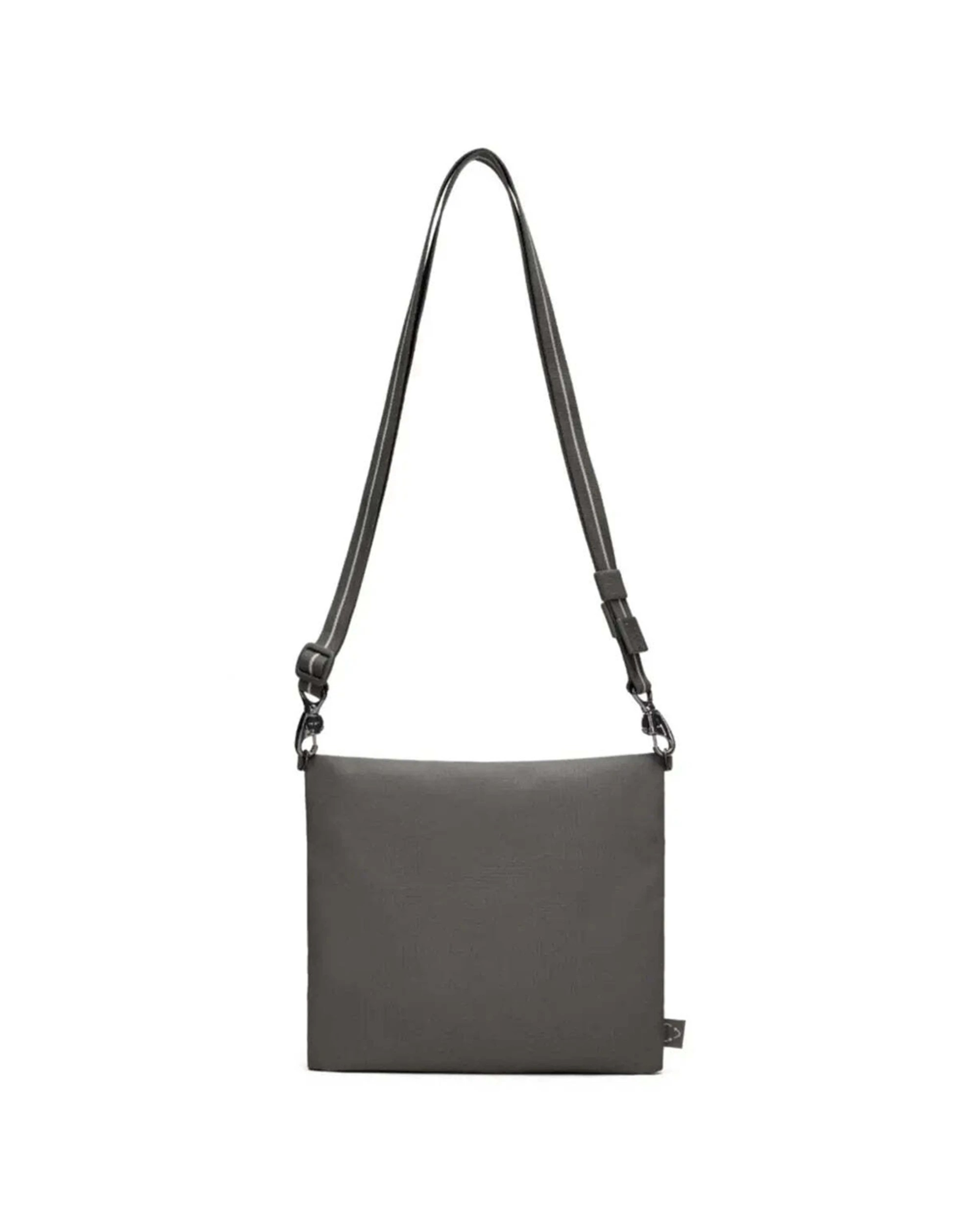 6 Pacsafe Go Anti-Theft Crossbody Pouch Convertible Strap Recycled Polyester Stone - Grey, 6 of 8