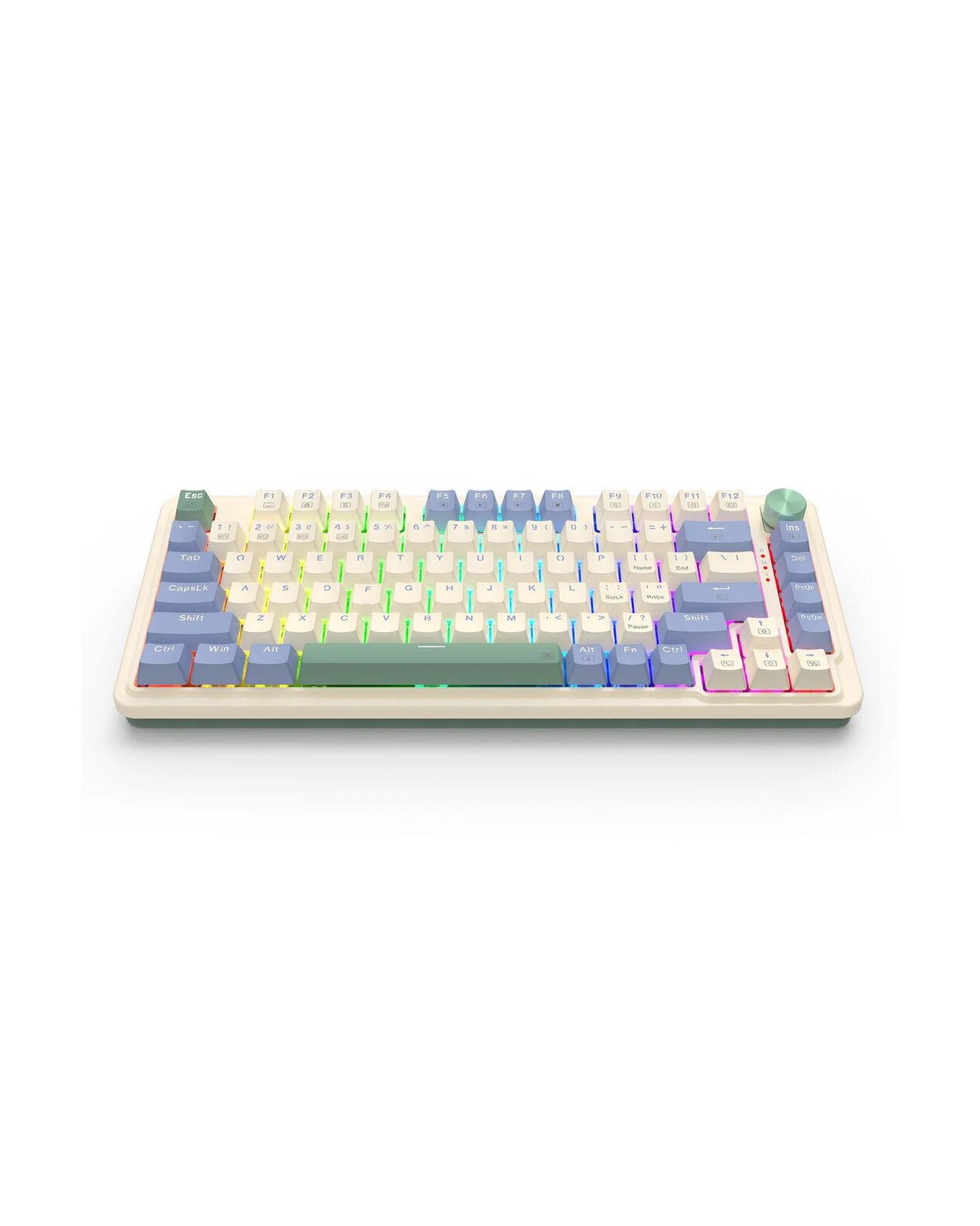 4 Redragon K673CPG RGB Pro White 75% Gasket Wireless Mechanical Keyboard, 4 of 9