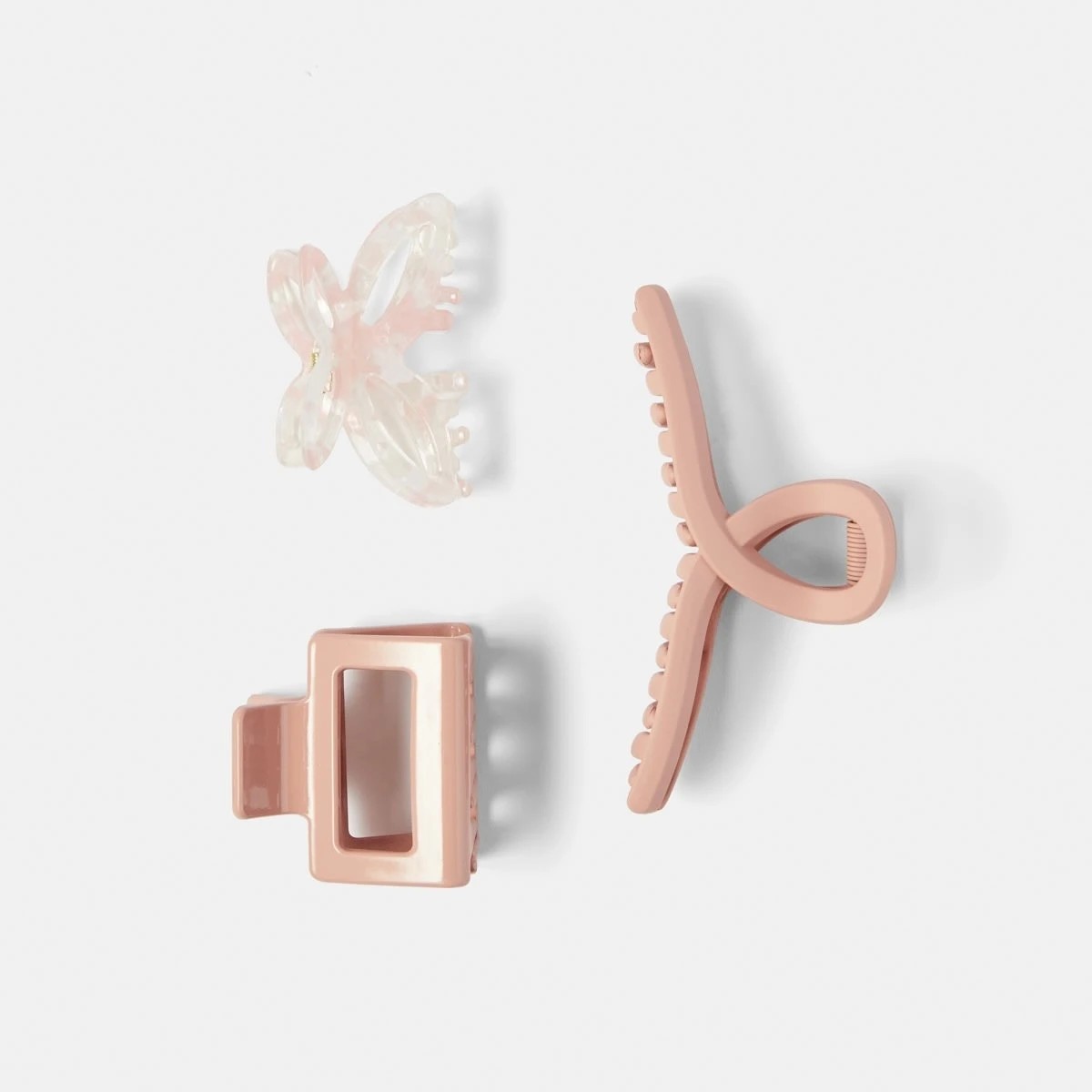 1 3 Pack Mix Statement Claw Hair Clips, 1 of 4