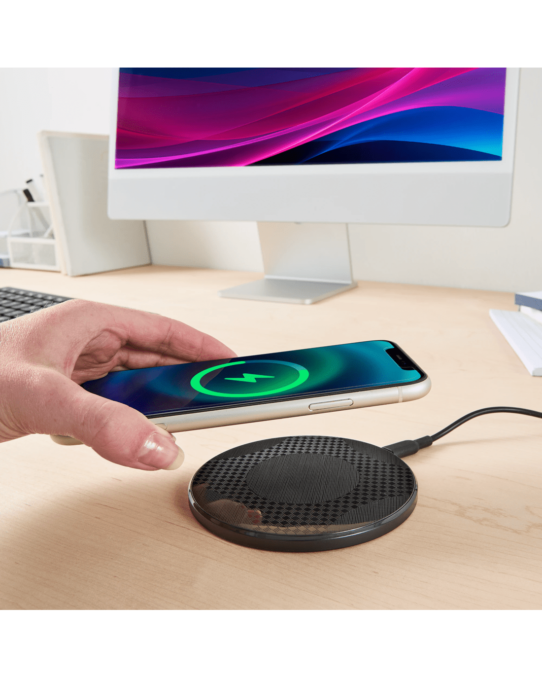 1 5W Wireless Charger Pad - Black, 1 of 7