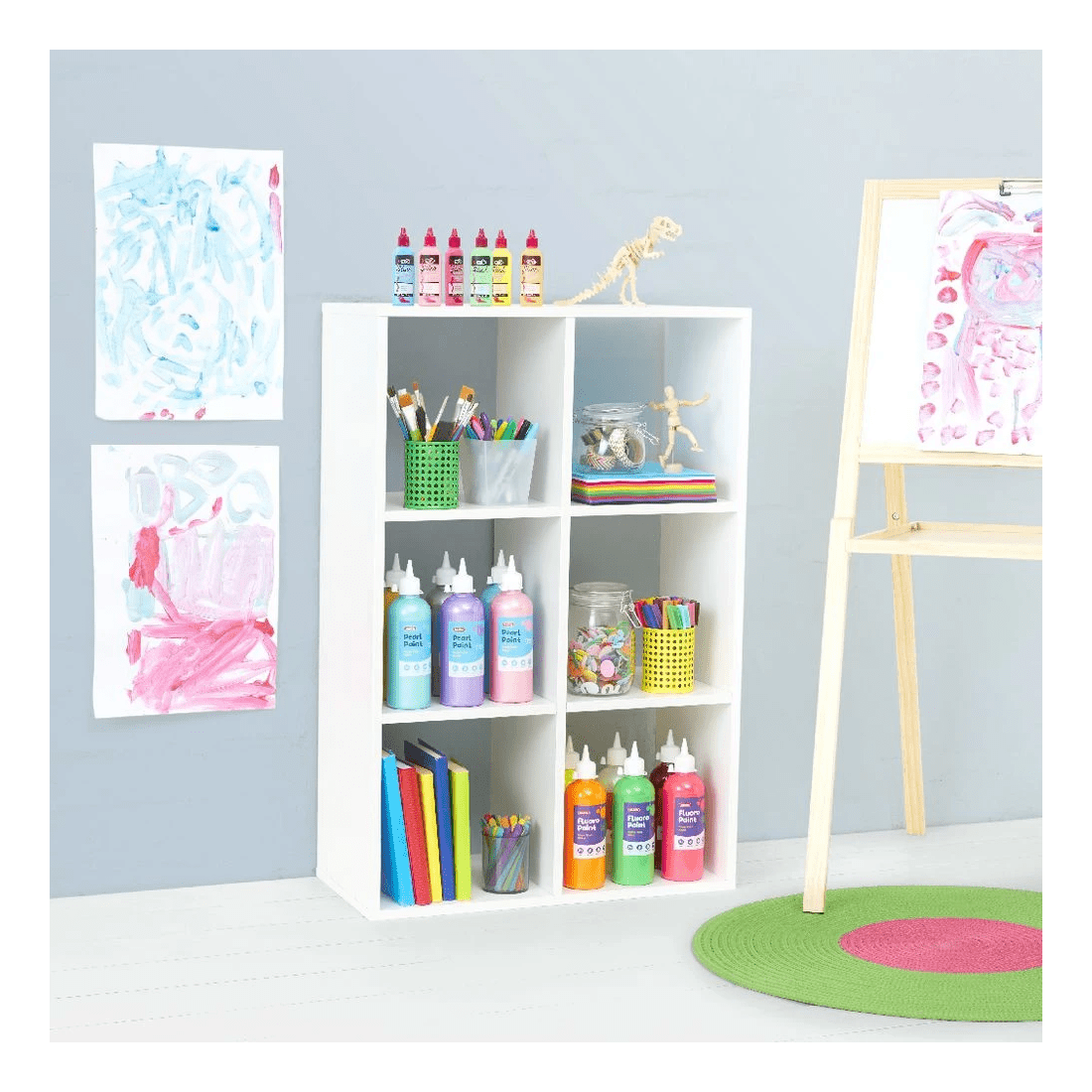 3 6 Cube Bookcase White, 3 of 4