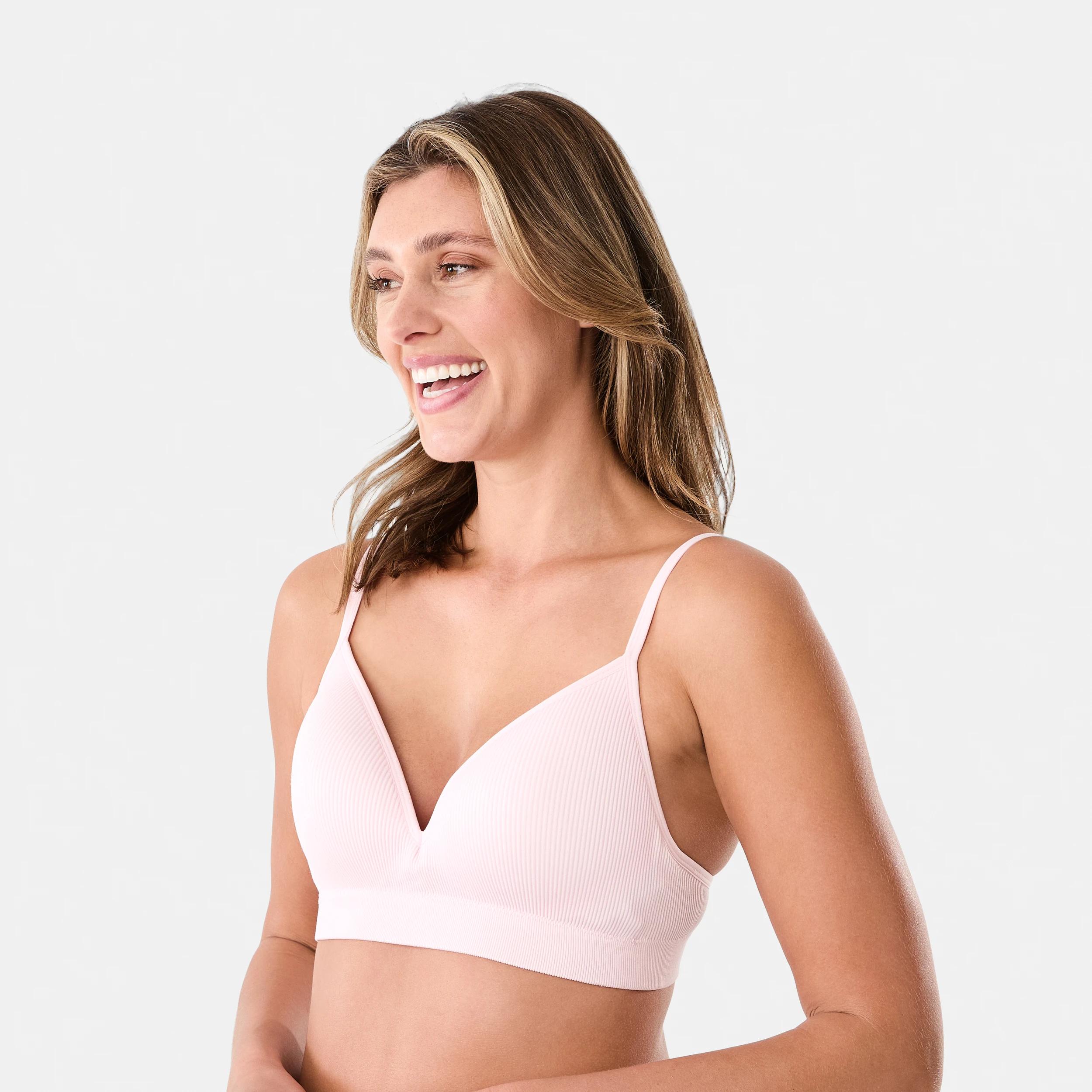 2 Seamfree Rib T-shirt Bra Bllet Pink, 2 of 6